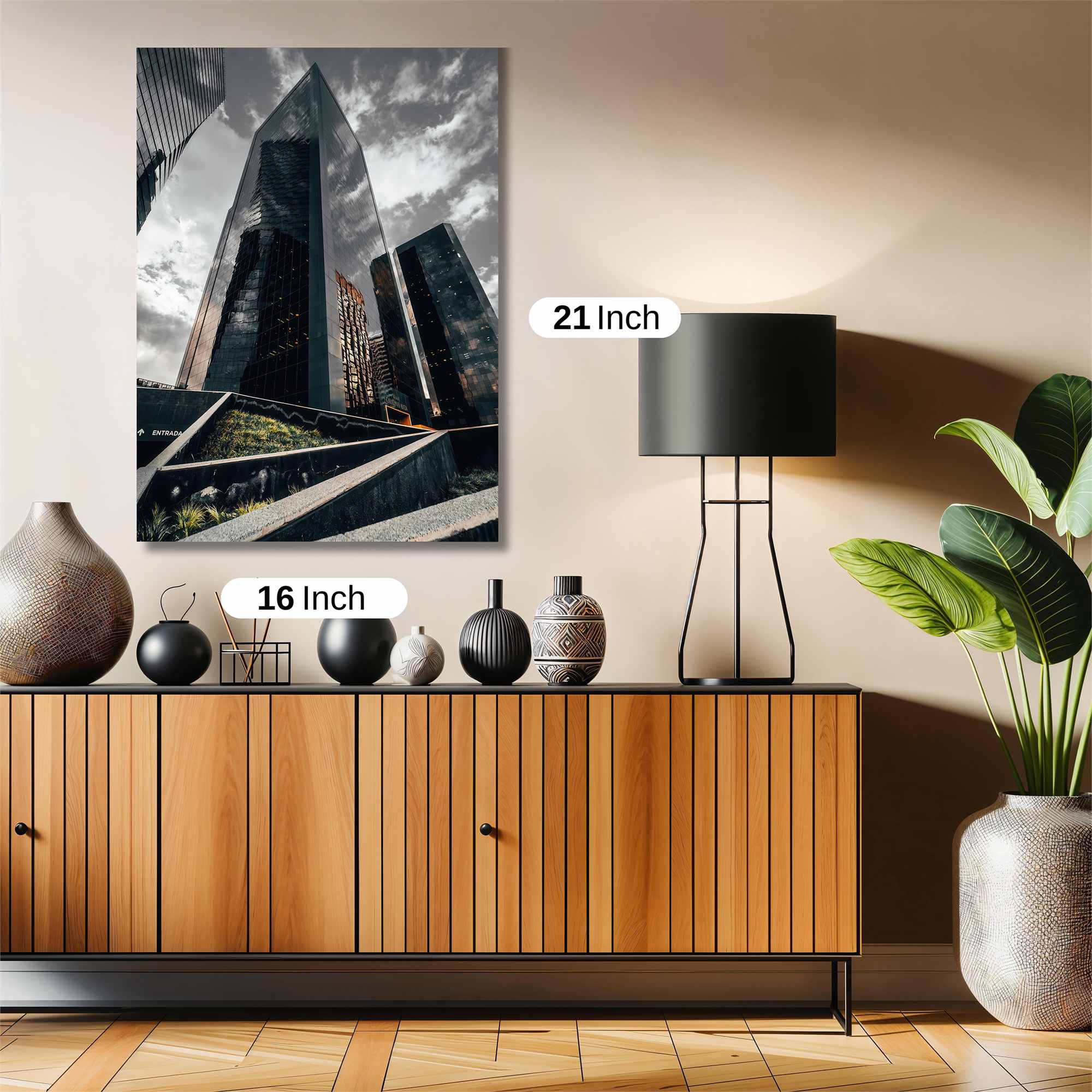 Skyscraper Serenity Safe Wall Magnetic / M