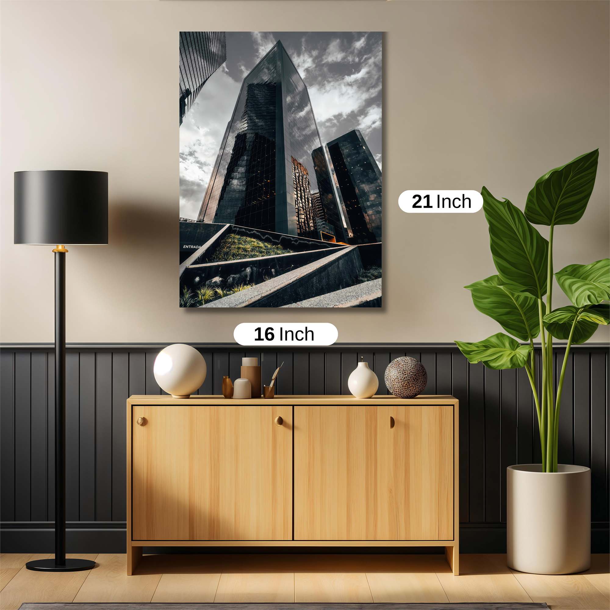 Skyscraper Serenity Safe Wall Magnetic / M