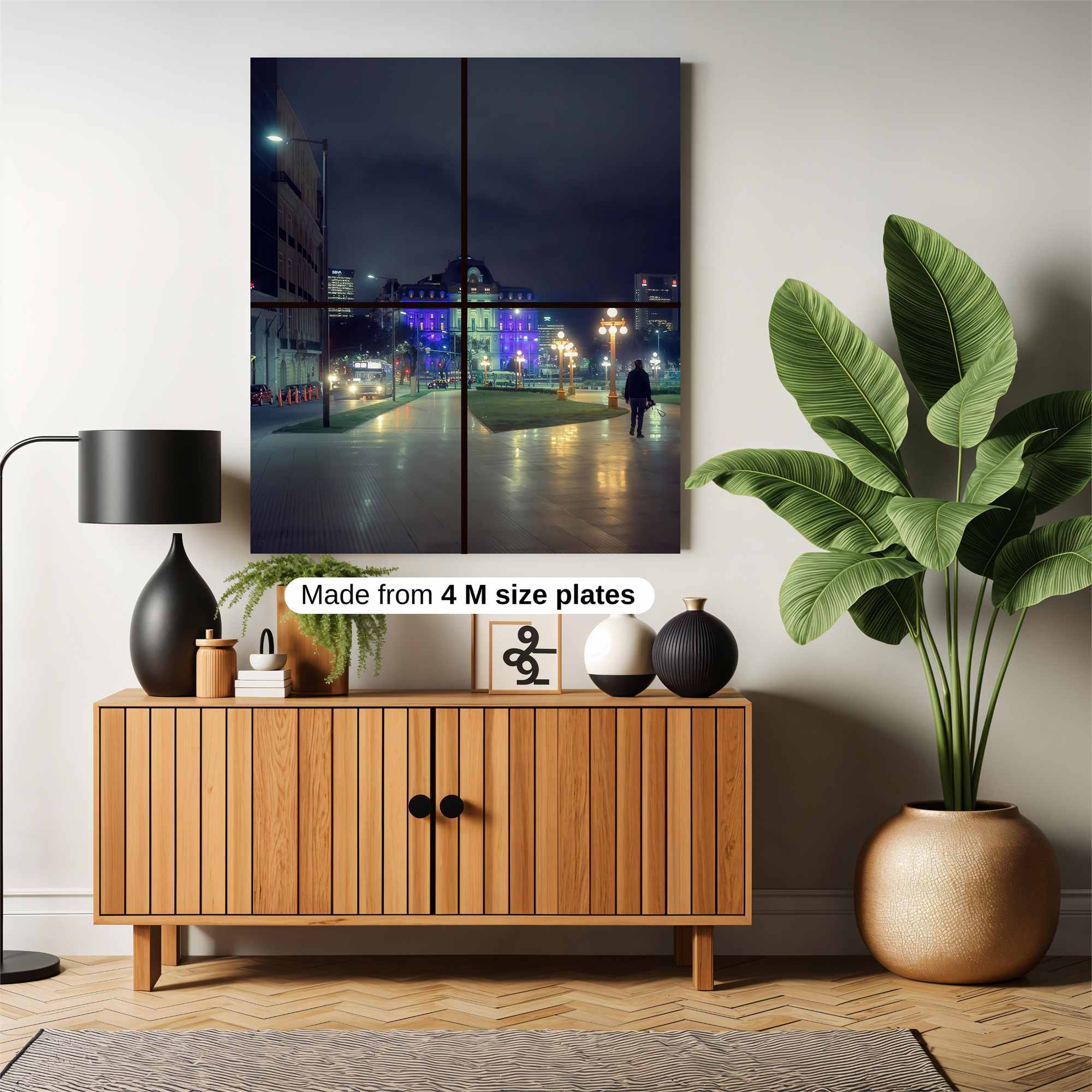 Cityscape Twilight Safe Wall Magnetic / M