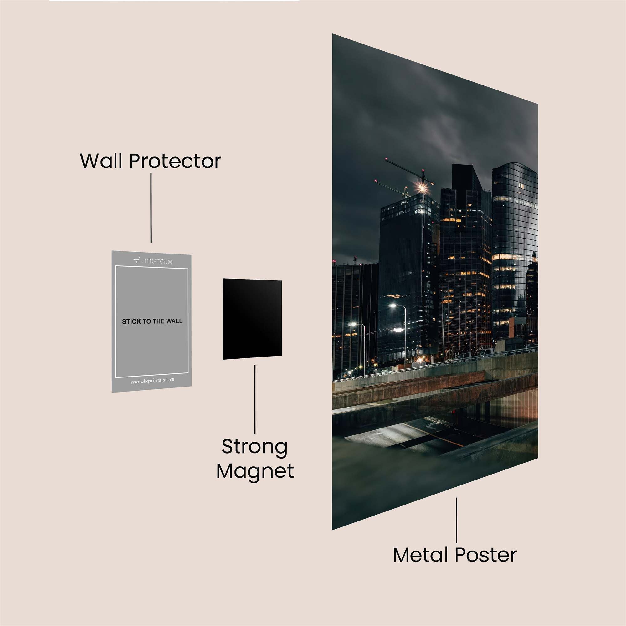 Skyline Gloom Safe Wall Magnetic / M