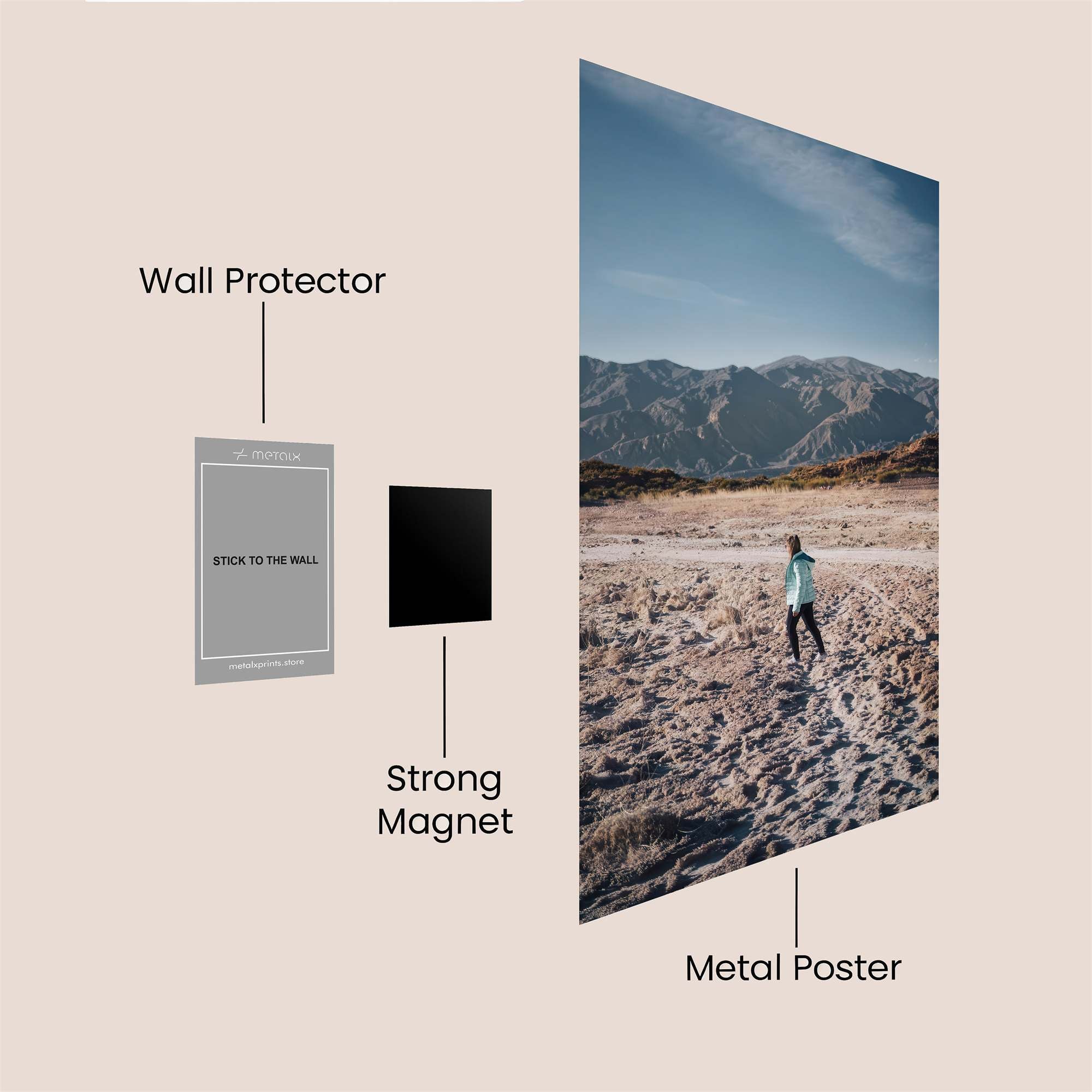 Desert Serenity Safe Wall Magnetic / M