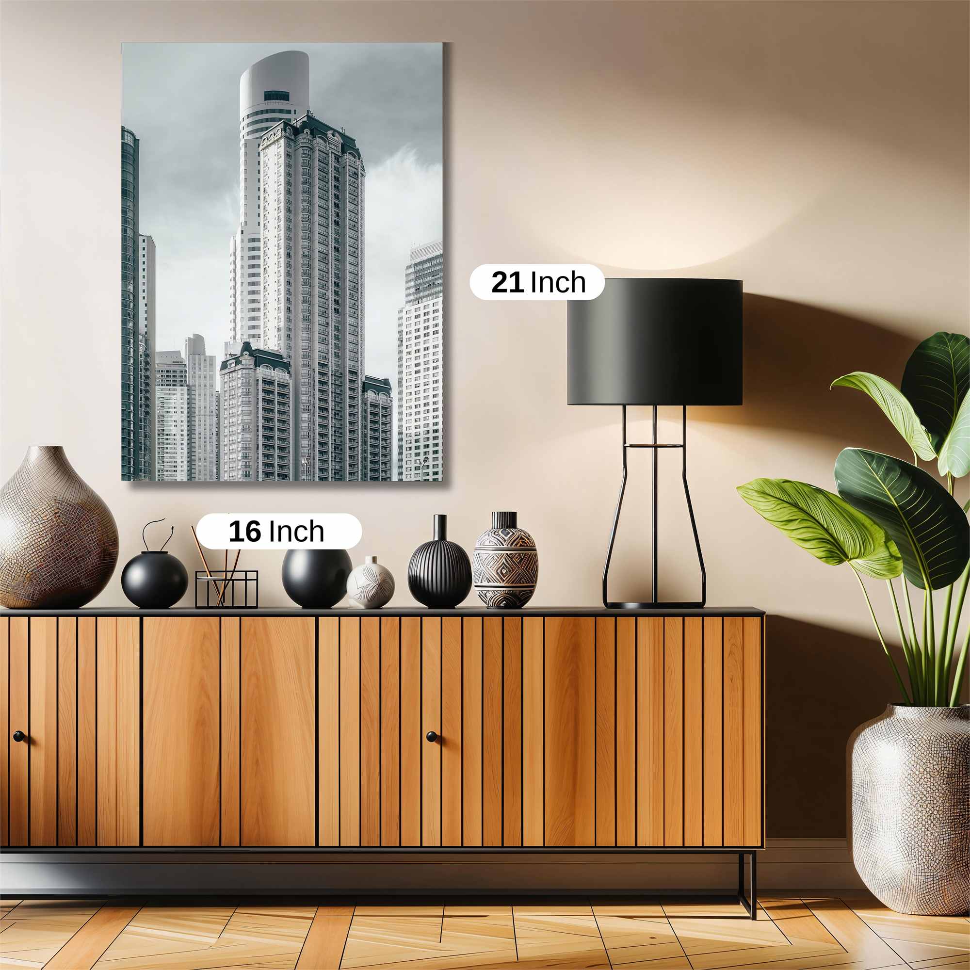 Skyscraper Serenity Safe Wall Magnetic / M