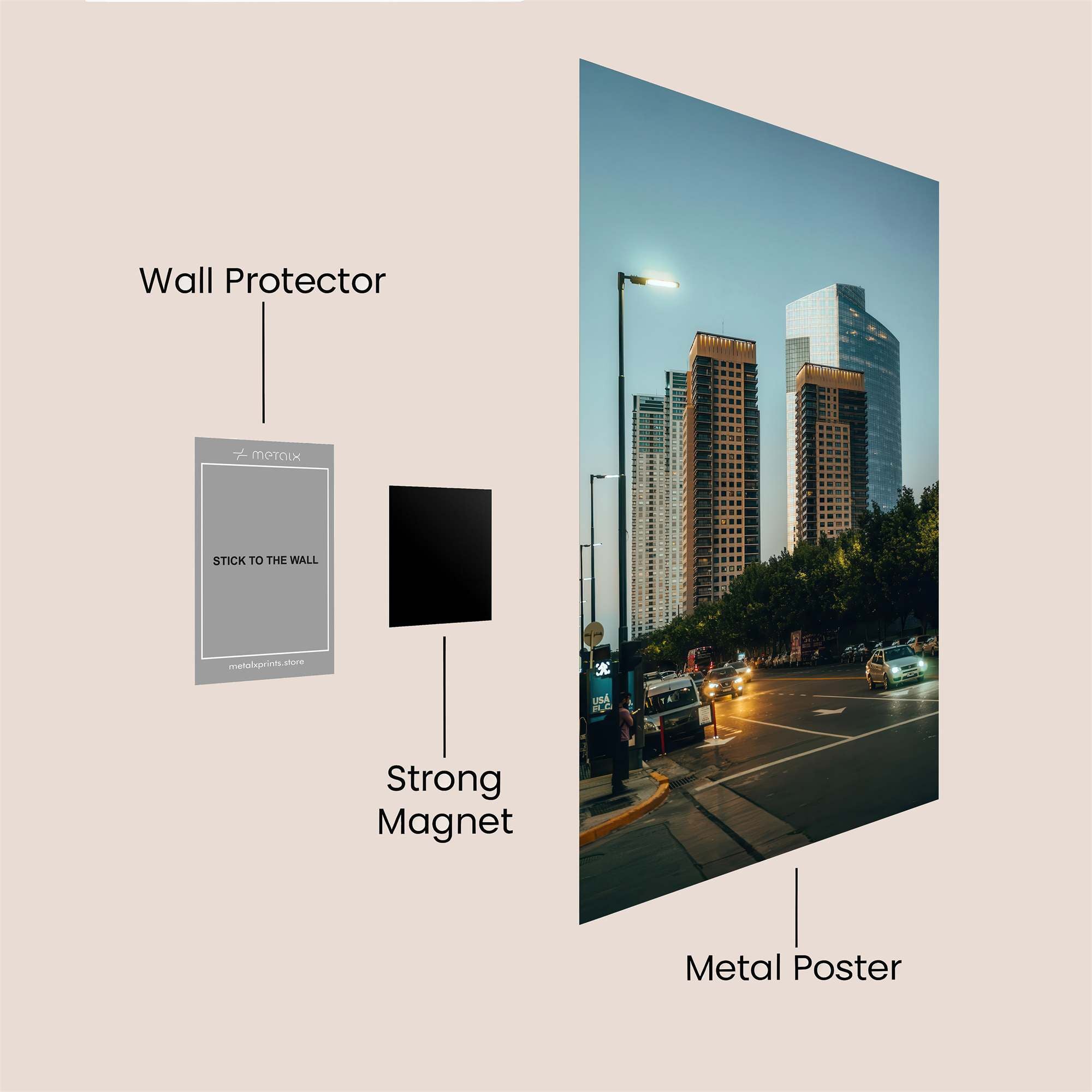 Skyline Serenity Safe Wall Magnetic / M