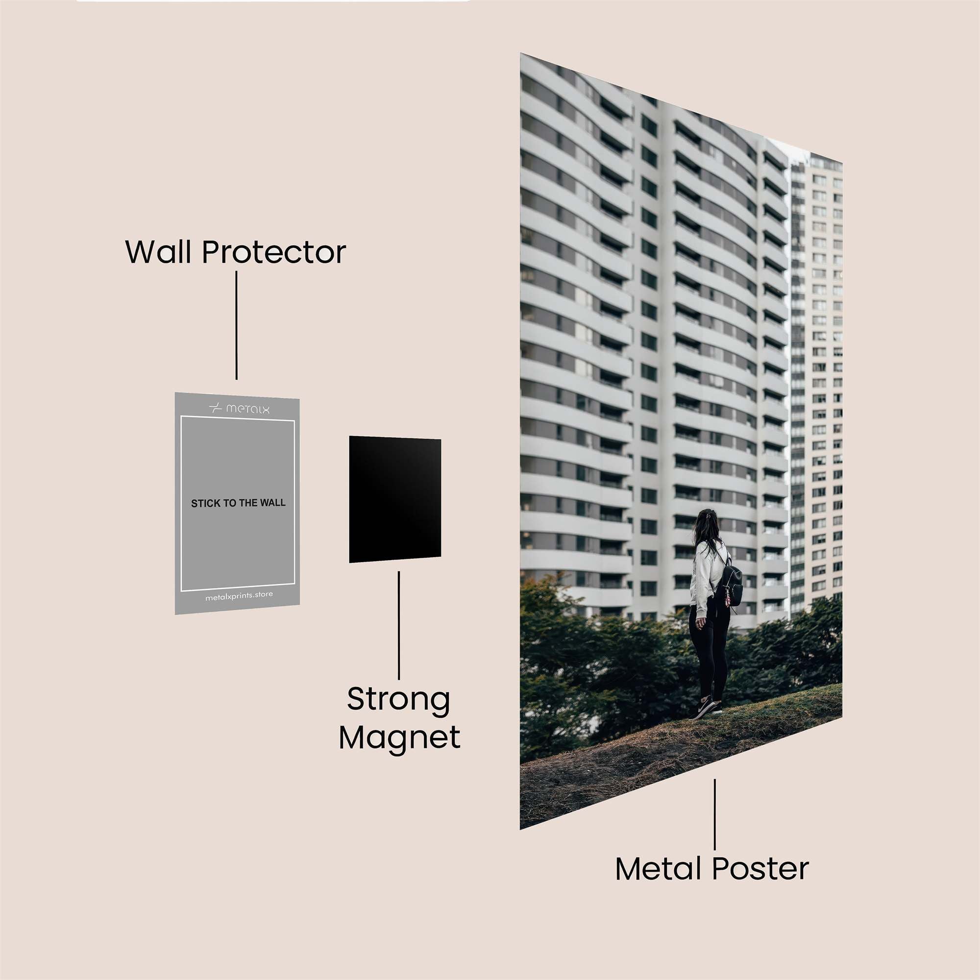 Urban Solitude Safe Wall Magnetic / M