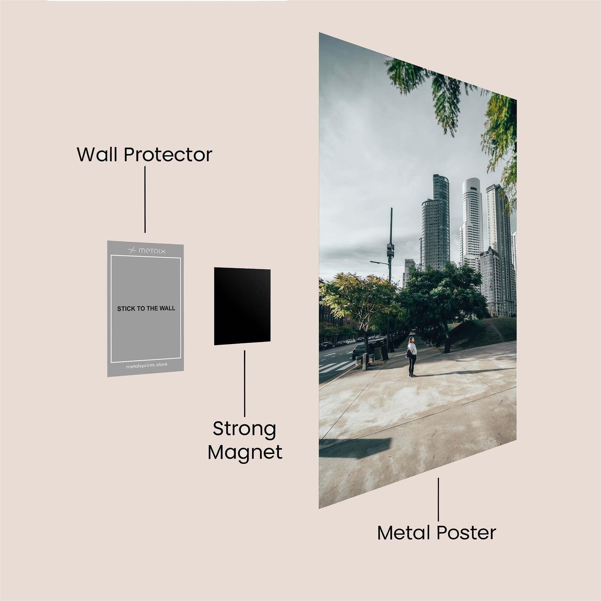 City Serenity Safe Wall Magnetic / M