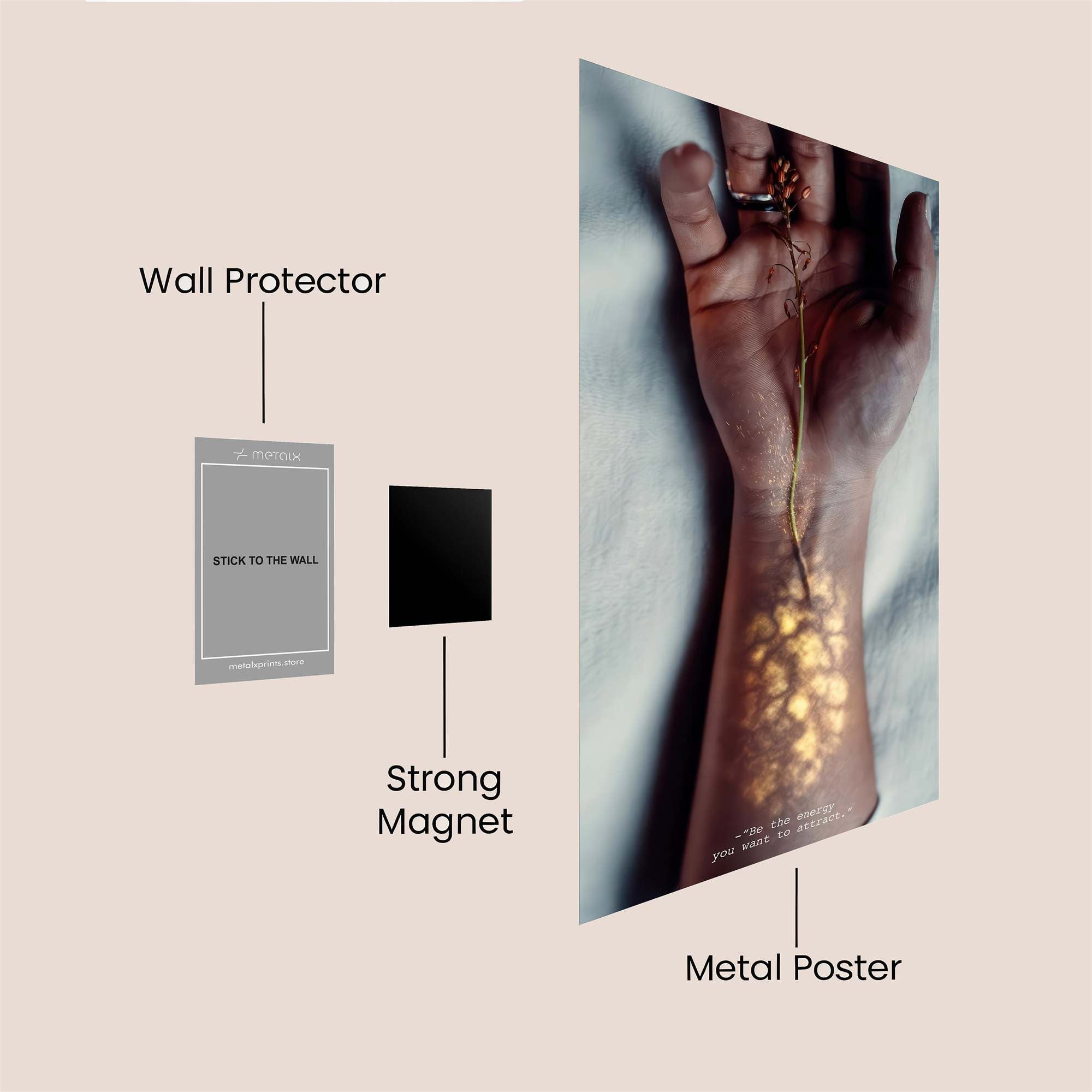 Hand Serene Safe Wall Magnetic / M