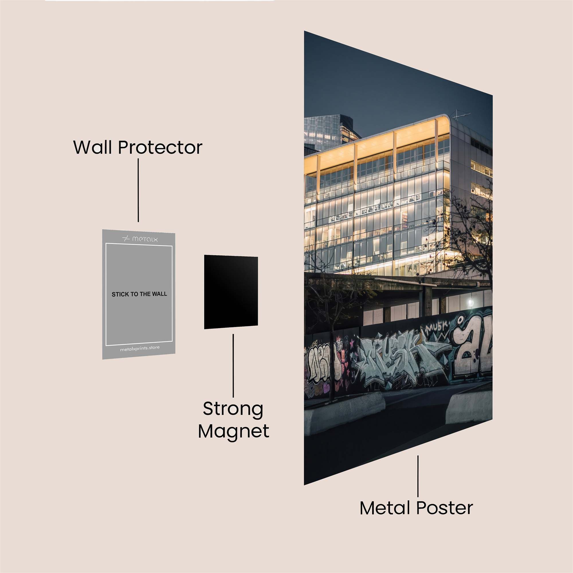Urban Glow Safe Wall Magnetic / M