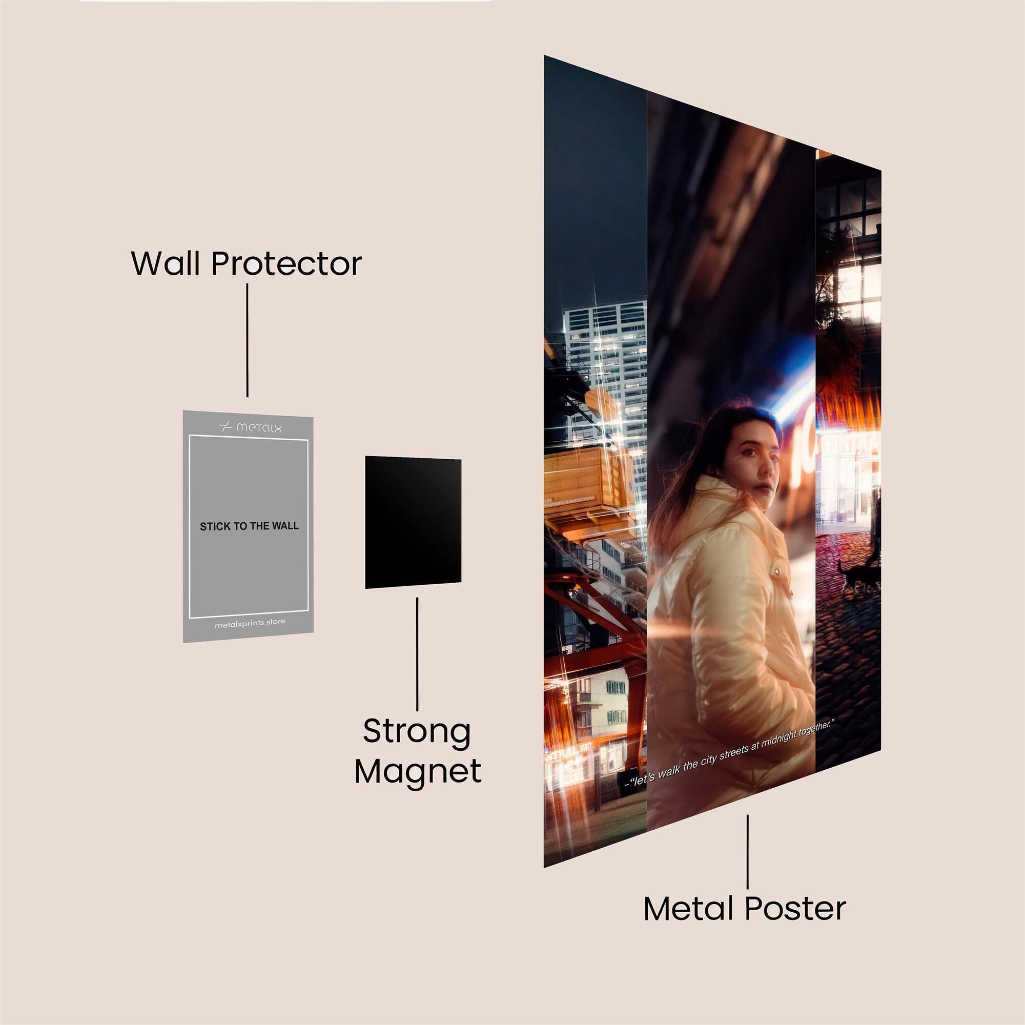 Urban Glow Safe Wall Magnetic / M