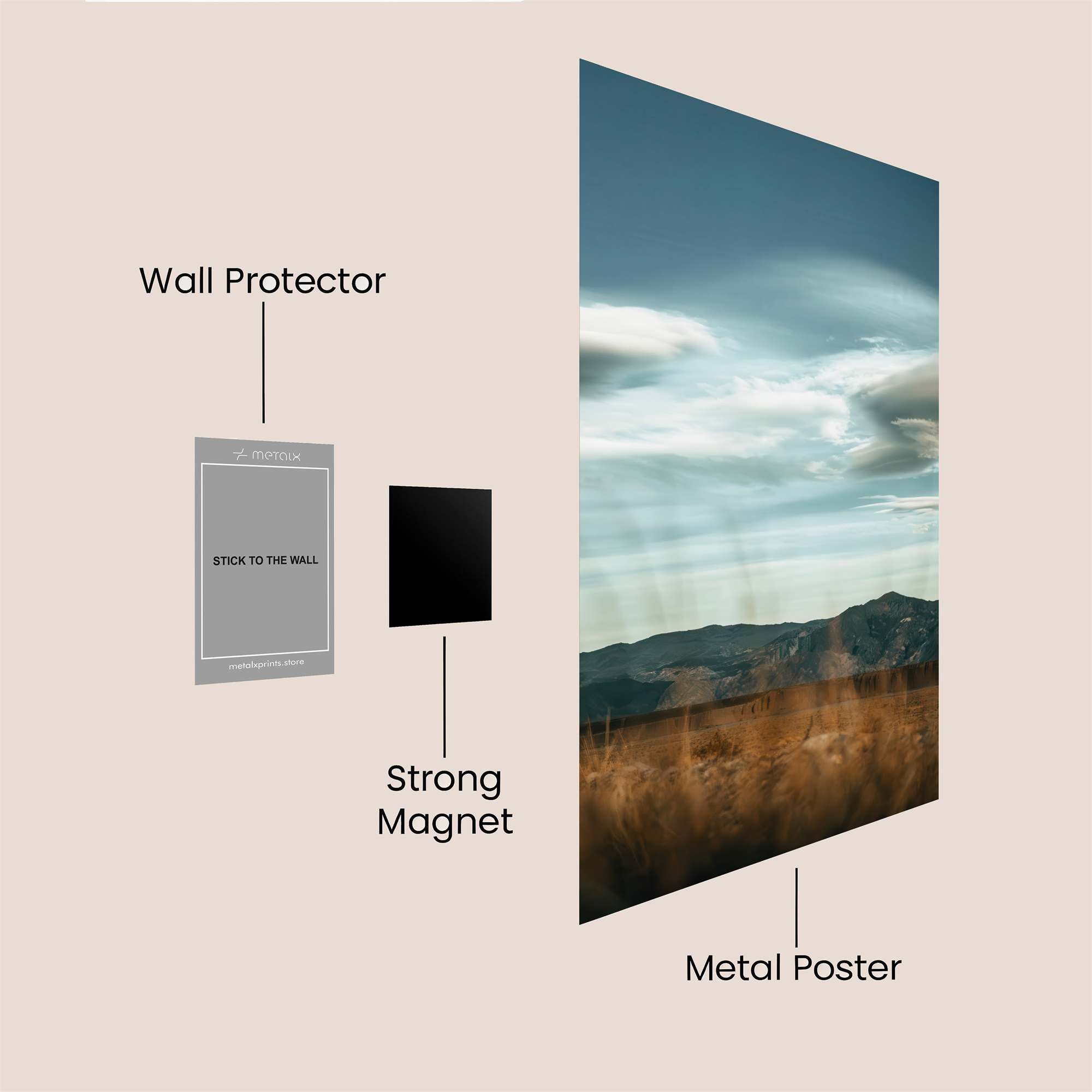 Sky Serenity Safe Wall Magnetic / M