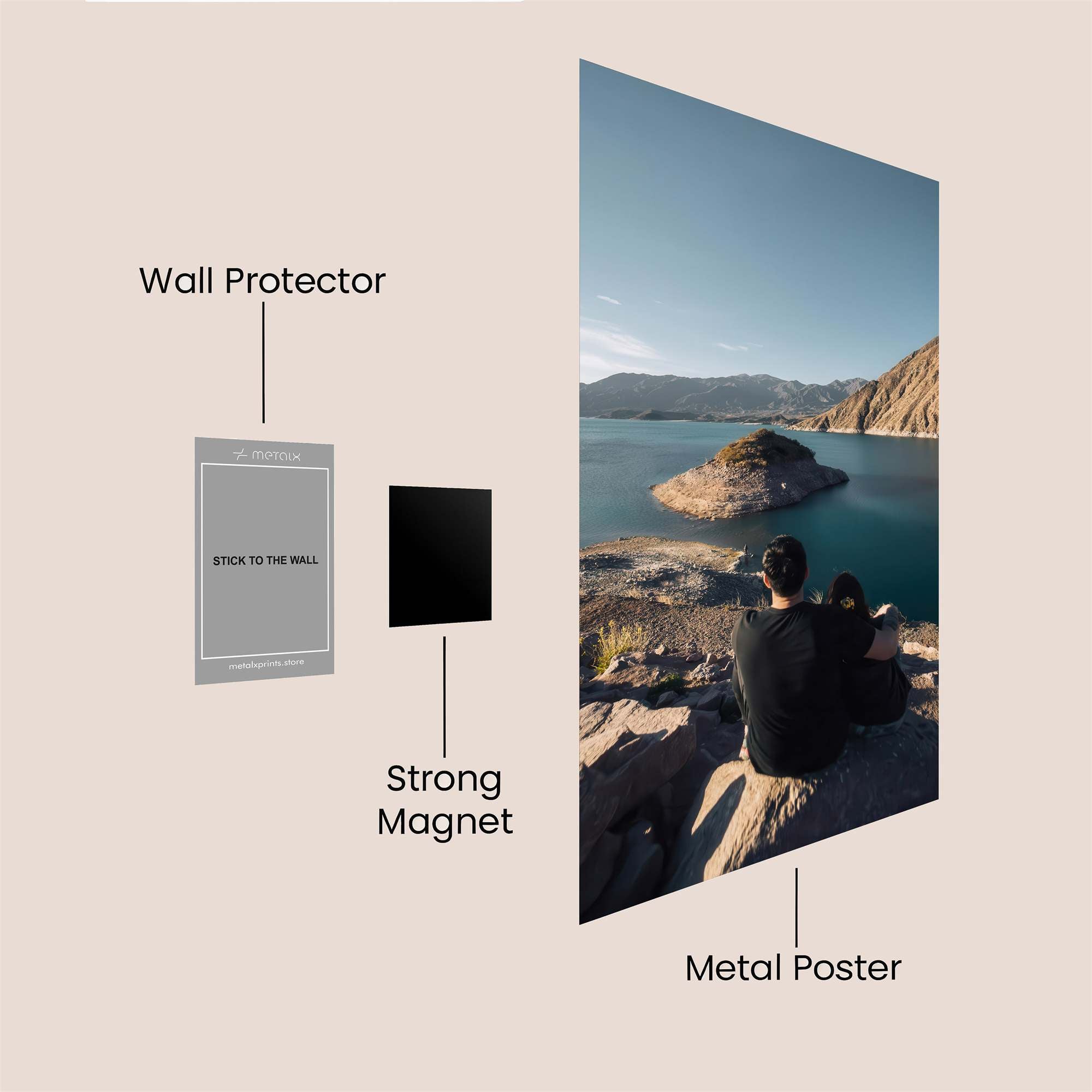 Mountain Serenity Safe Wall Magnetic / M