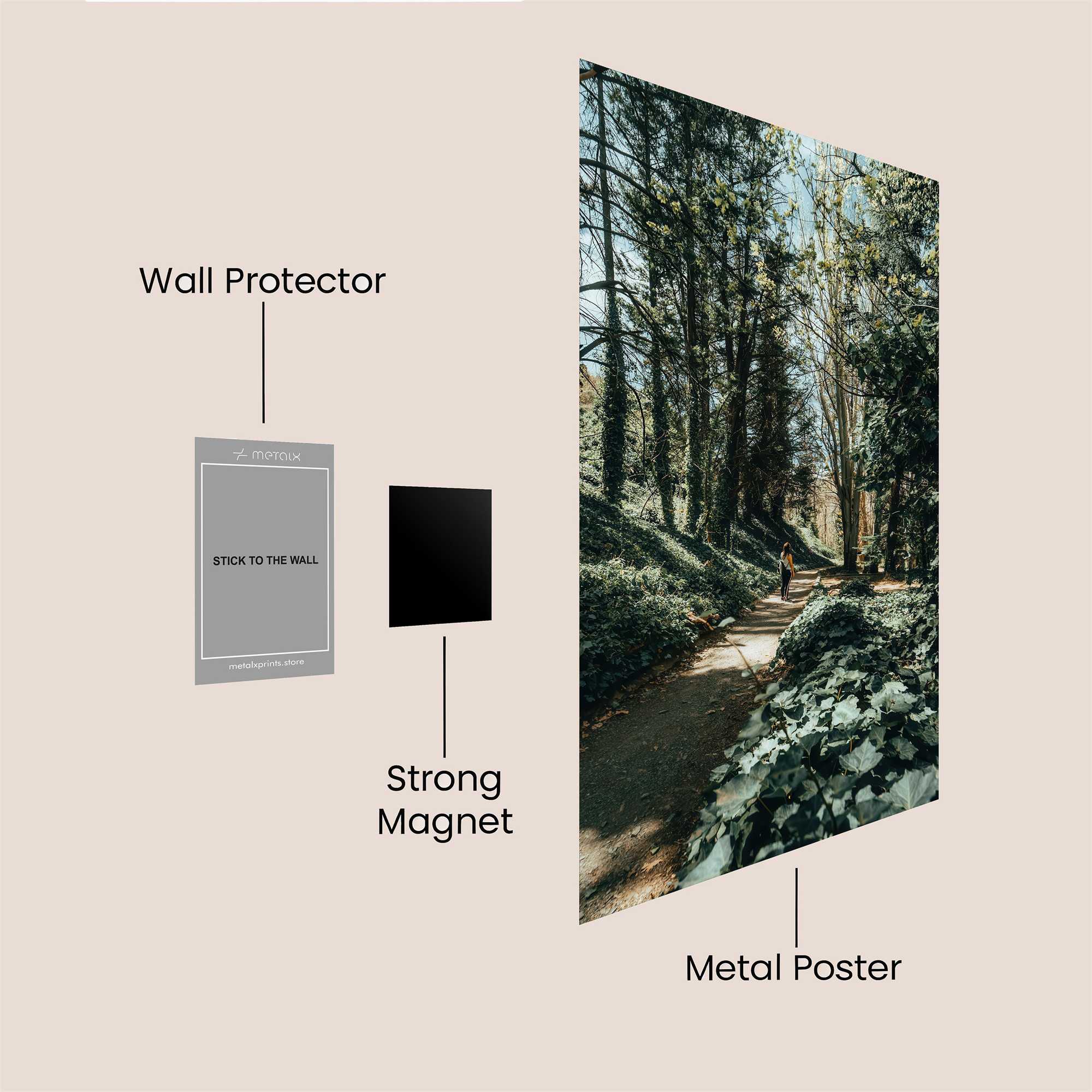 Forest Serenity Safe Wall Magnetic / M