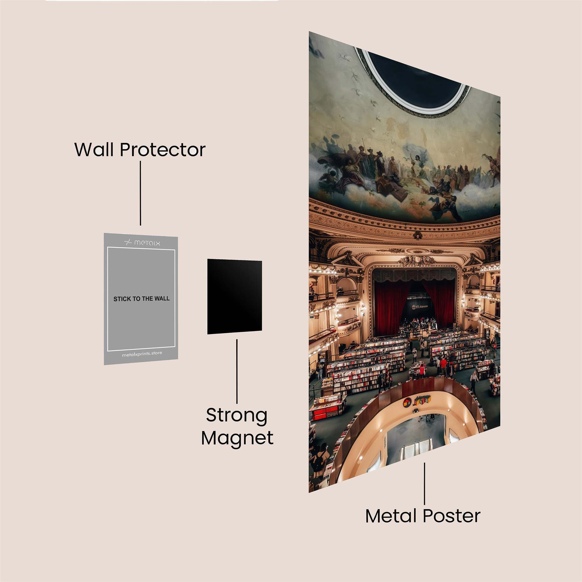 El AteneoMajestic Safe Wall Magnetic / M