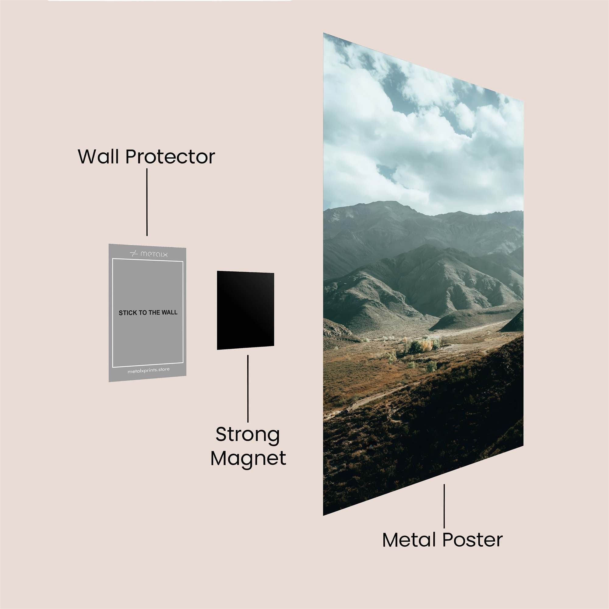 Mountain Serenity Safe Wall Magnetic / M