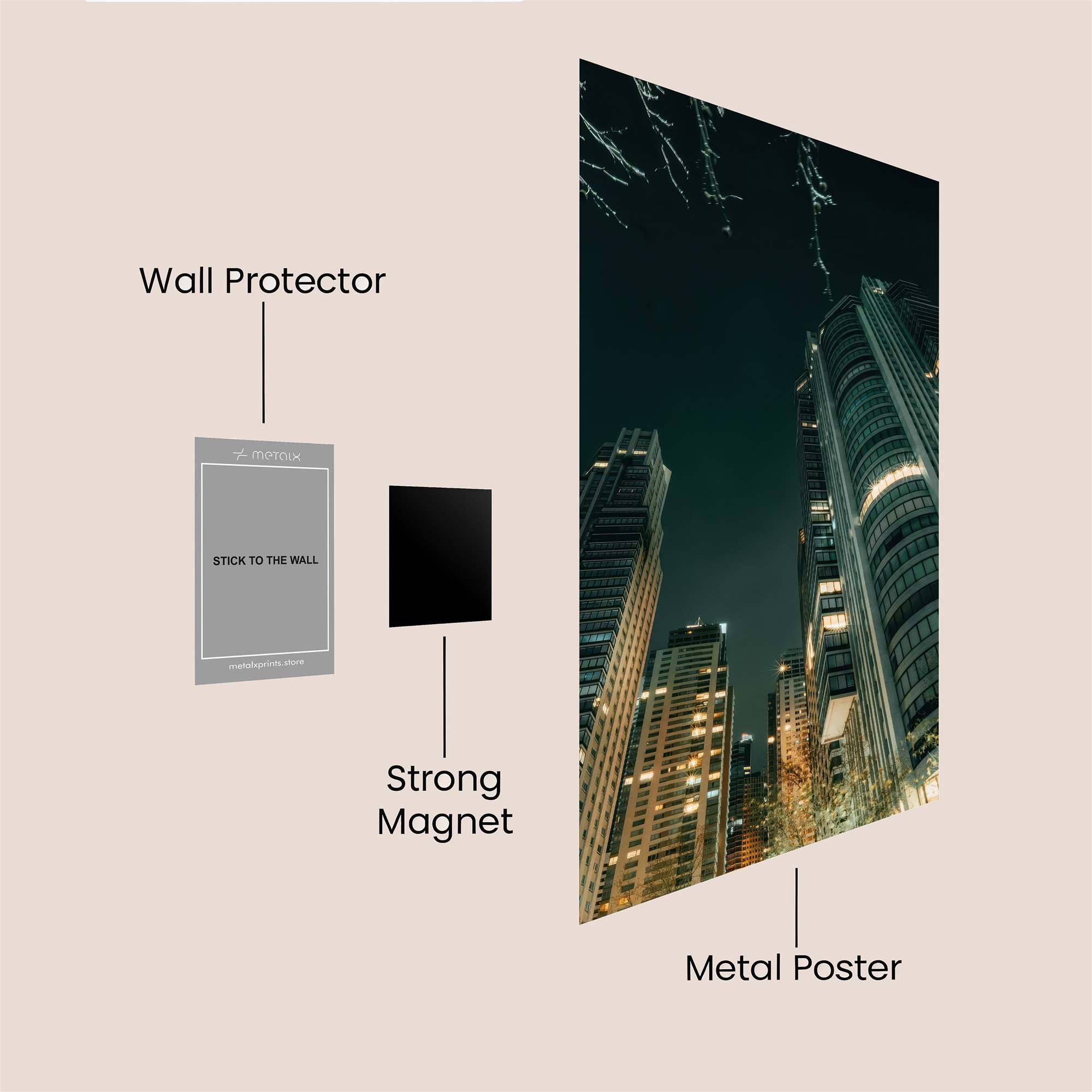 Skyline Serenity Safe Wall Magnetic / M