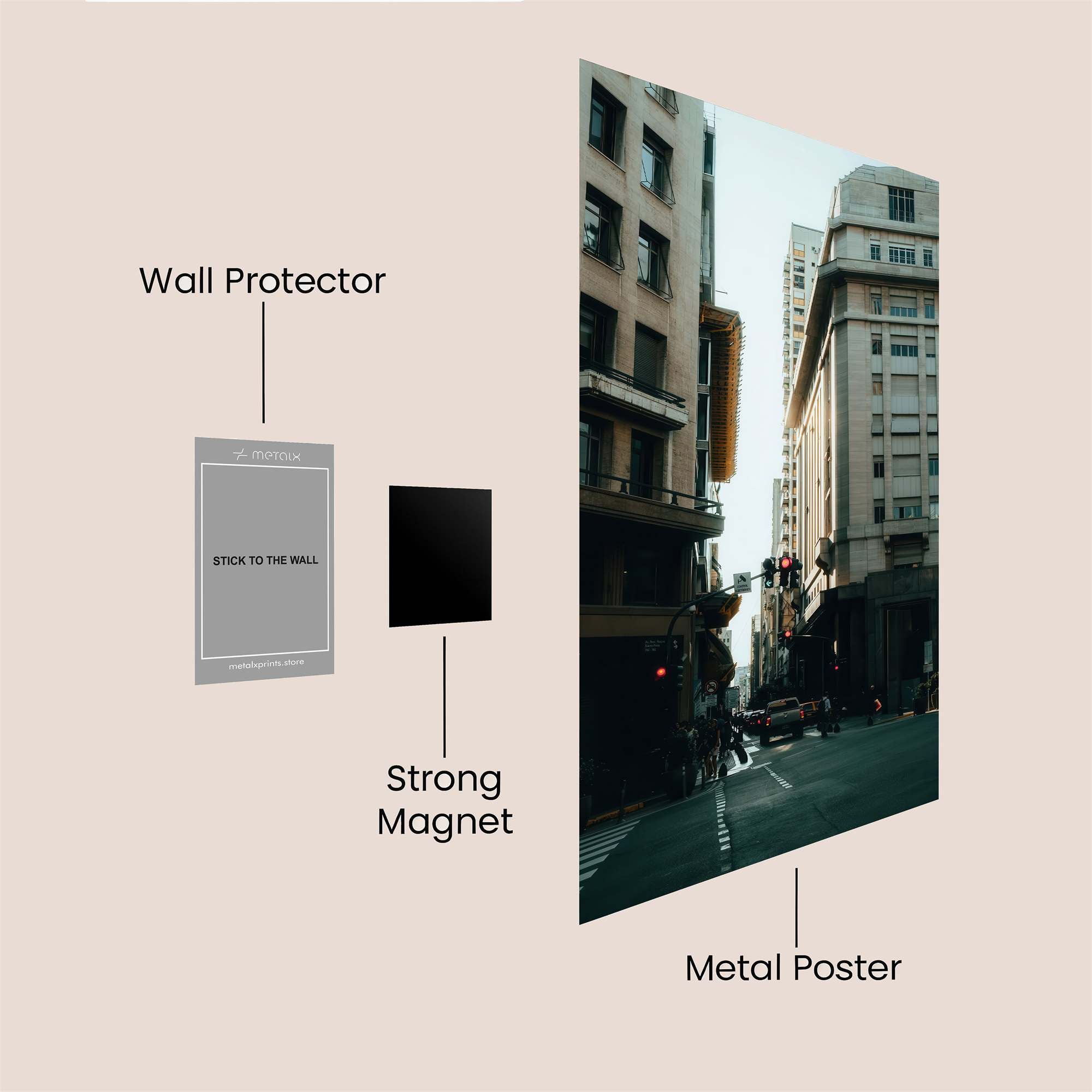 City Serenity Safe Wall Magnetic / M