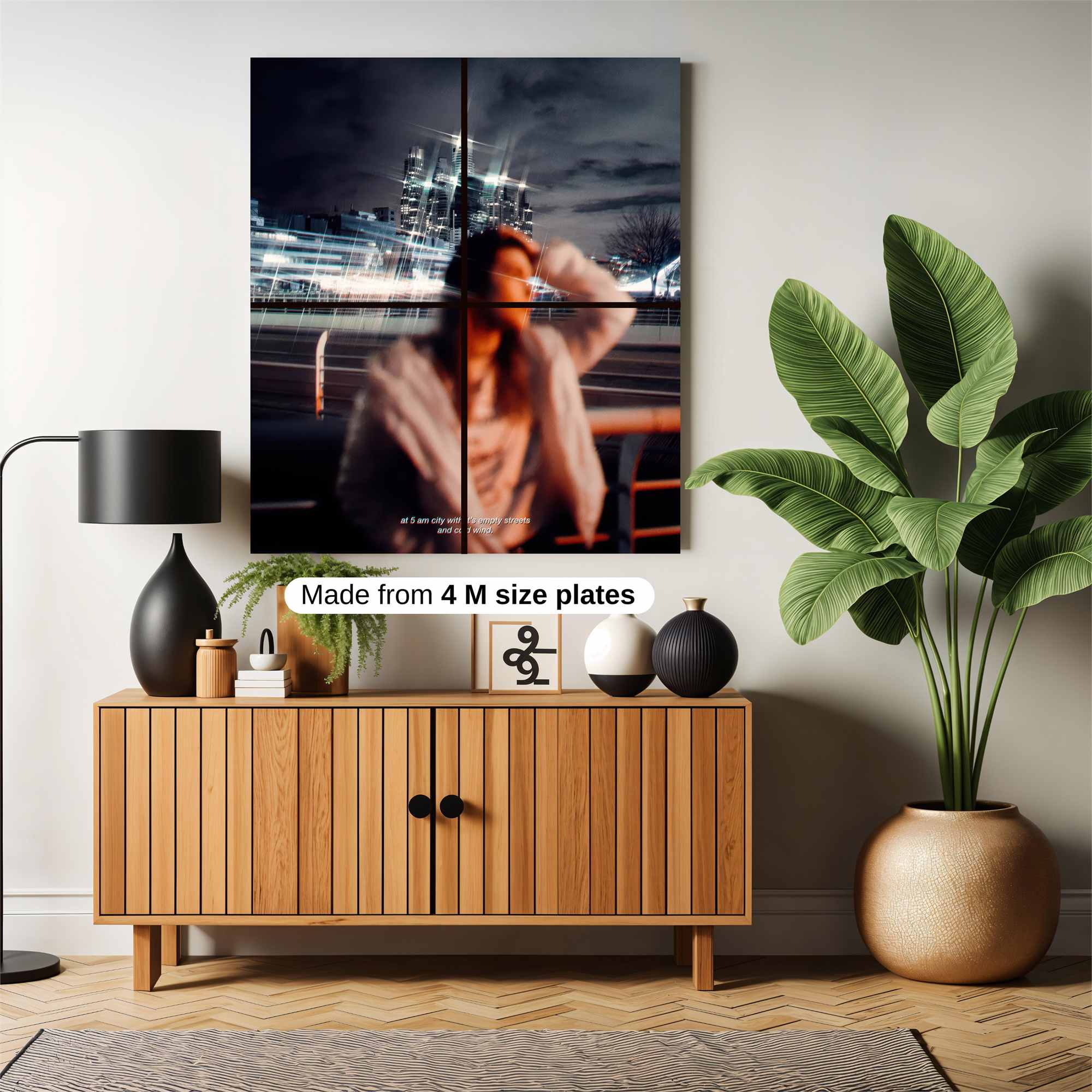 Cityscape Serenity Safe Wall Magnetic / M