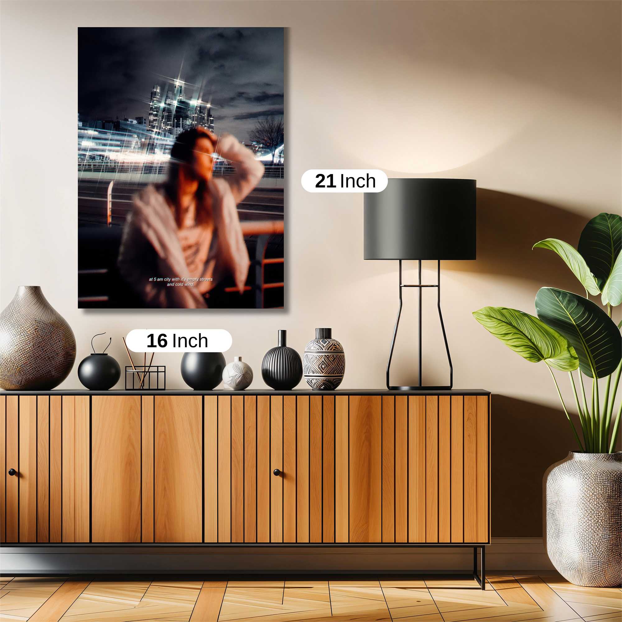 Cityscape Serenity Safe Wall Magnetic / M