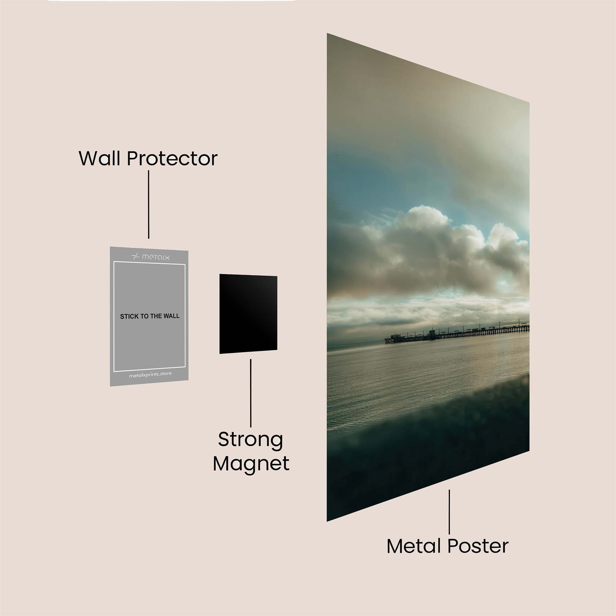 Pier Solitude Safe Wall Magnetic / M