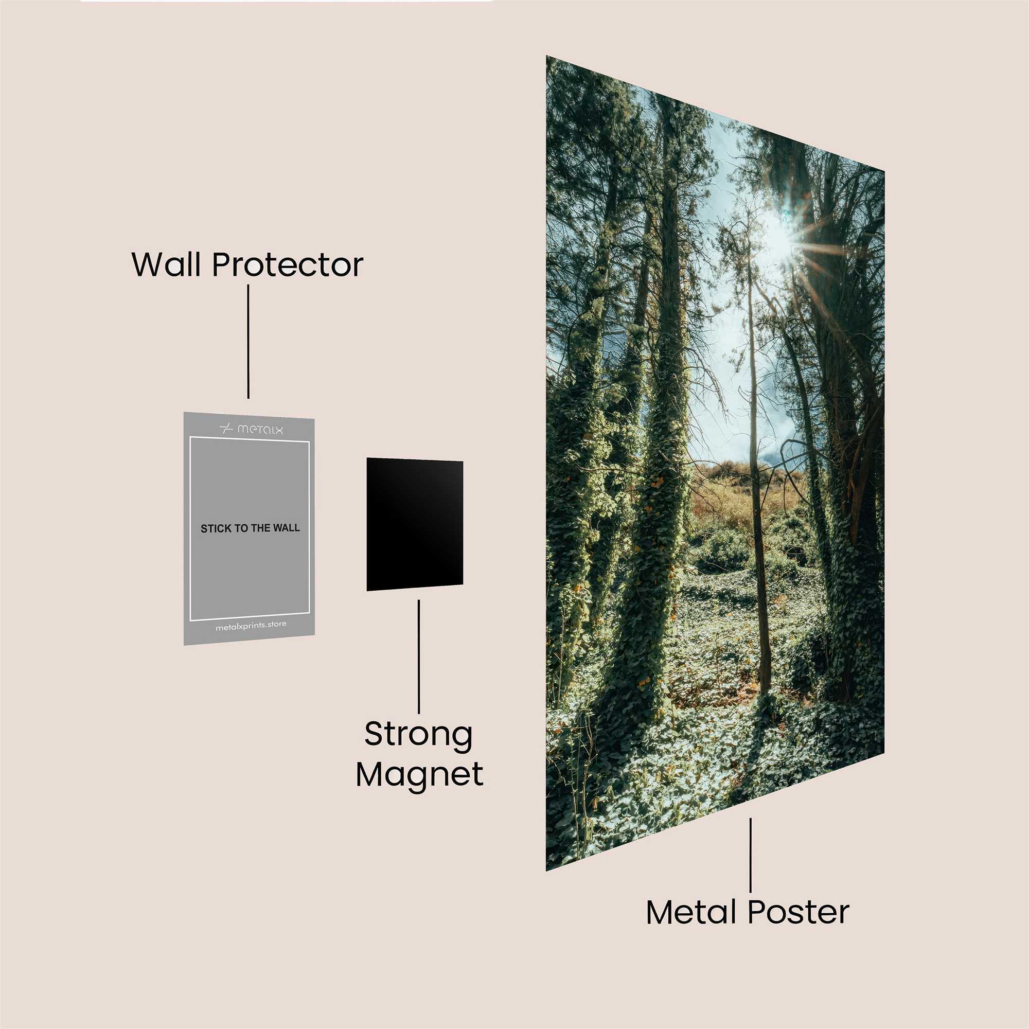 Sunlit Escape Safe Wall Magnetic / M