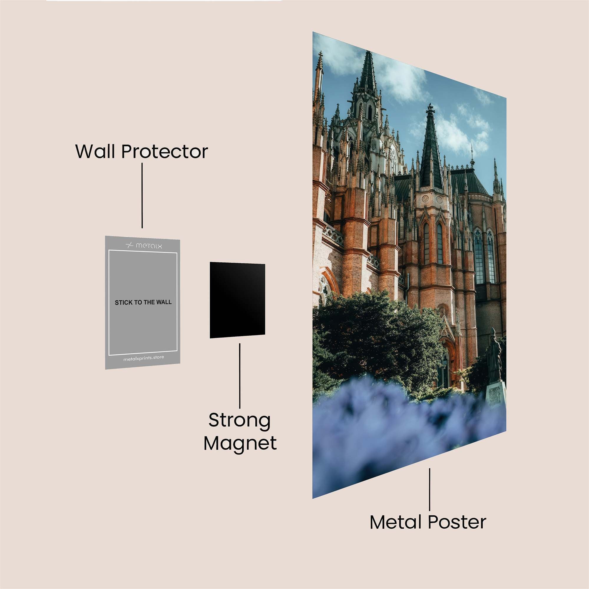 Cathedral Serenity Safe Wall Magnetic / M