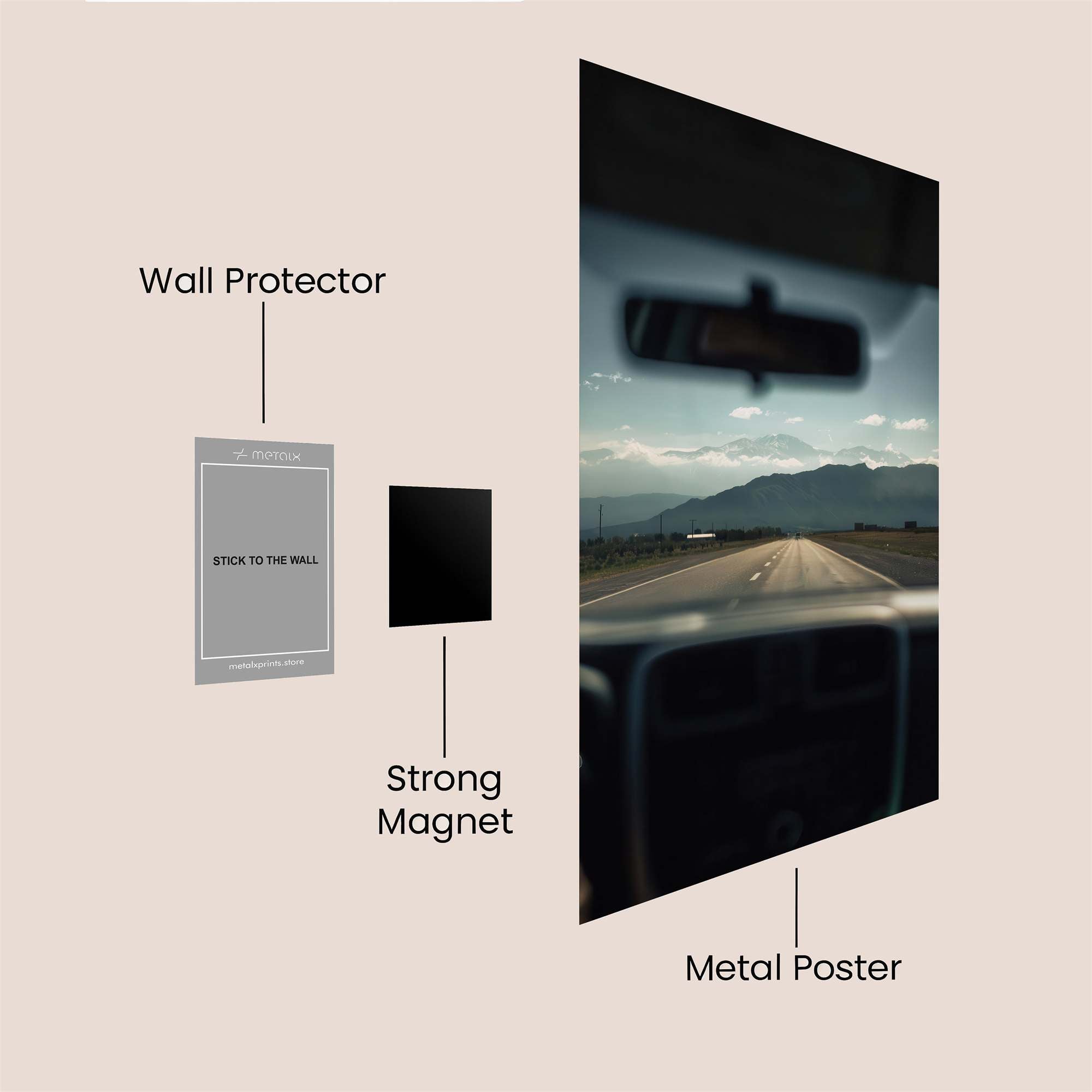 Journey Serene Safe Wall Magnetic / M