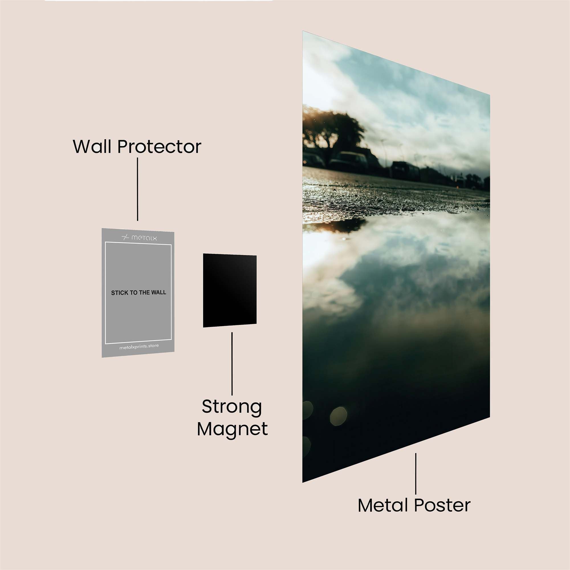 Puddle Serenity Safe Wall Magnetic / M