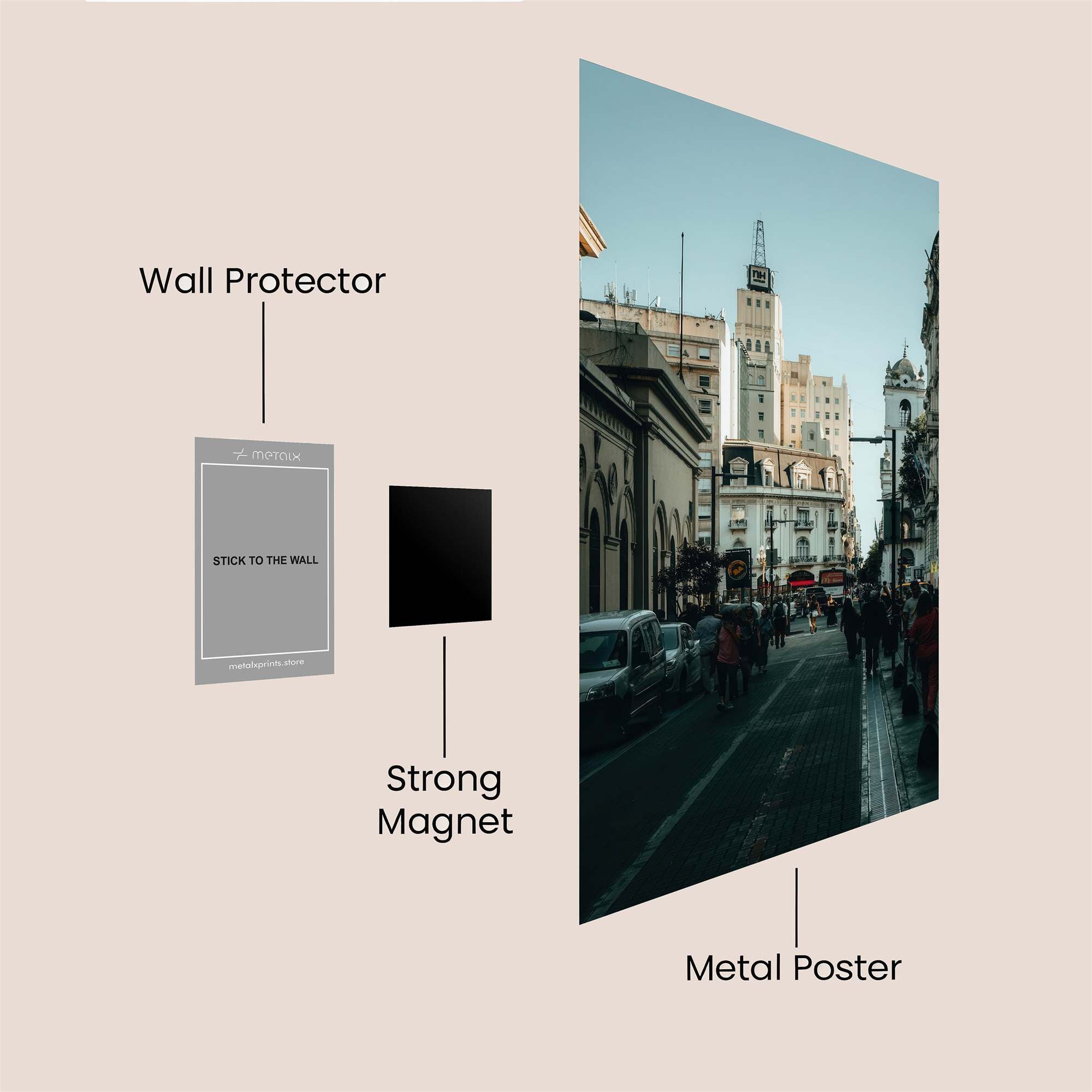 BuenosAires Twilight Safe Wall Magnetic / M
