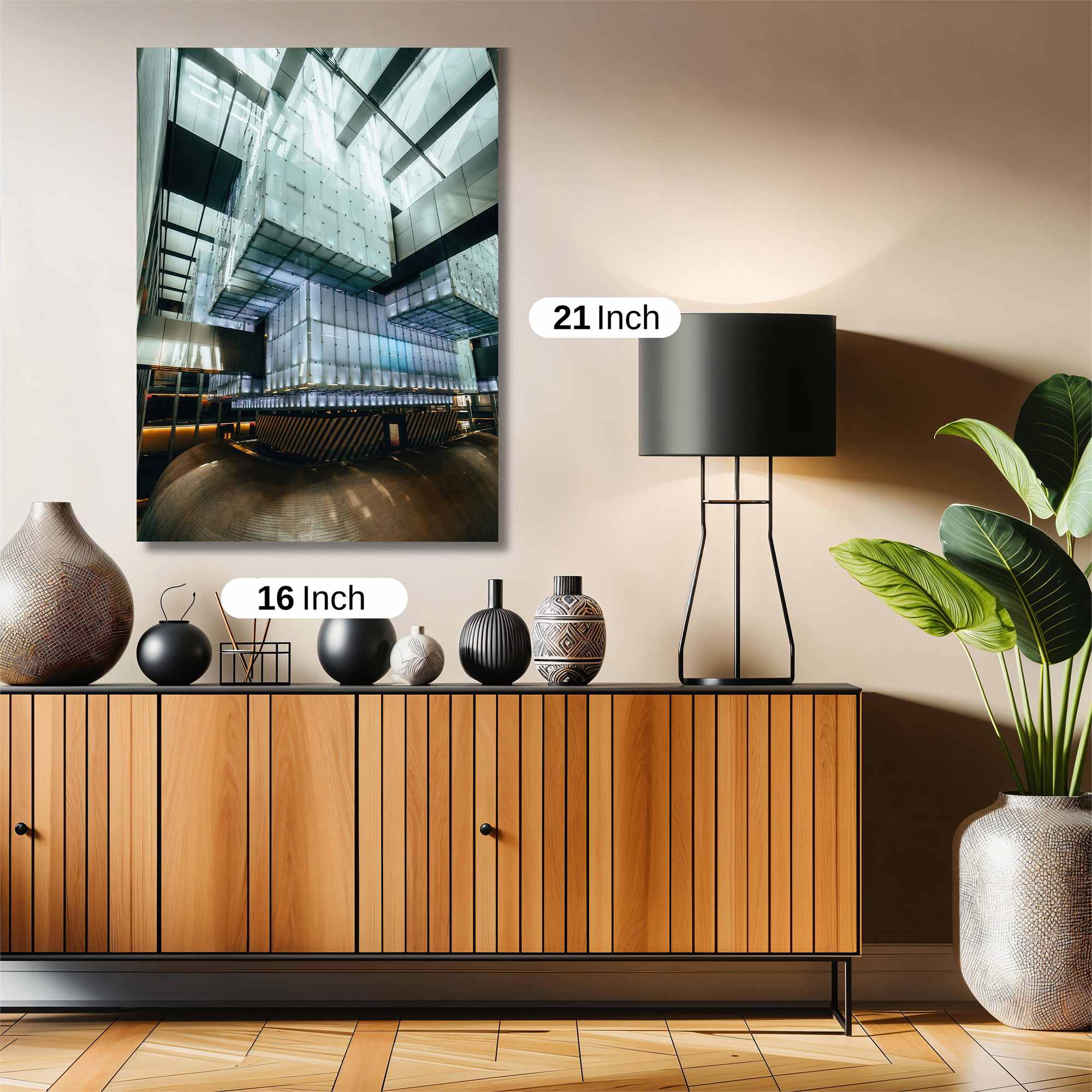 Futuristic Serenity Safe Wall Magnetic / M