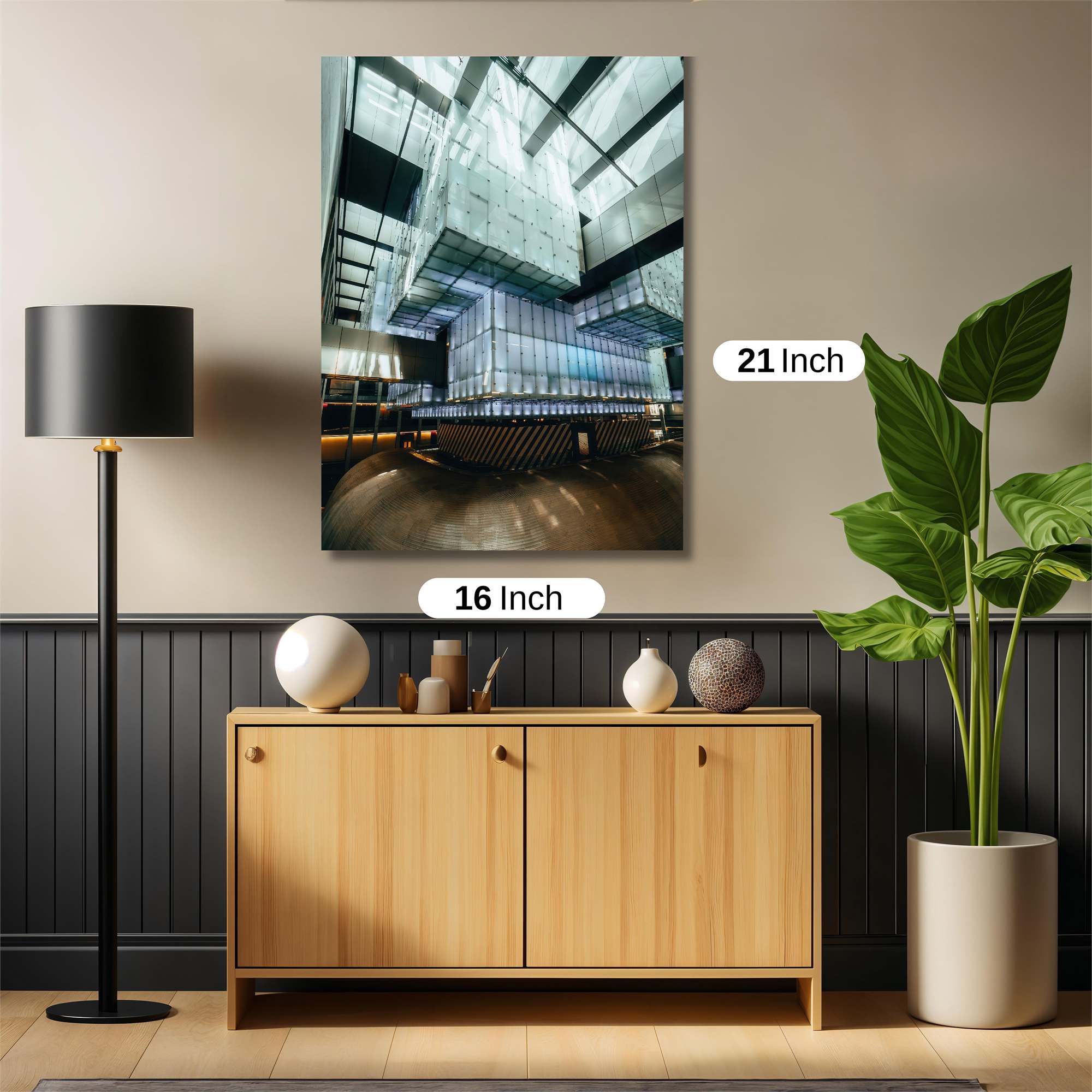 Futuristic Serenity Safe Wall Magnetic / M