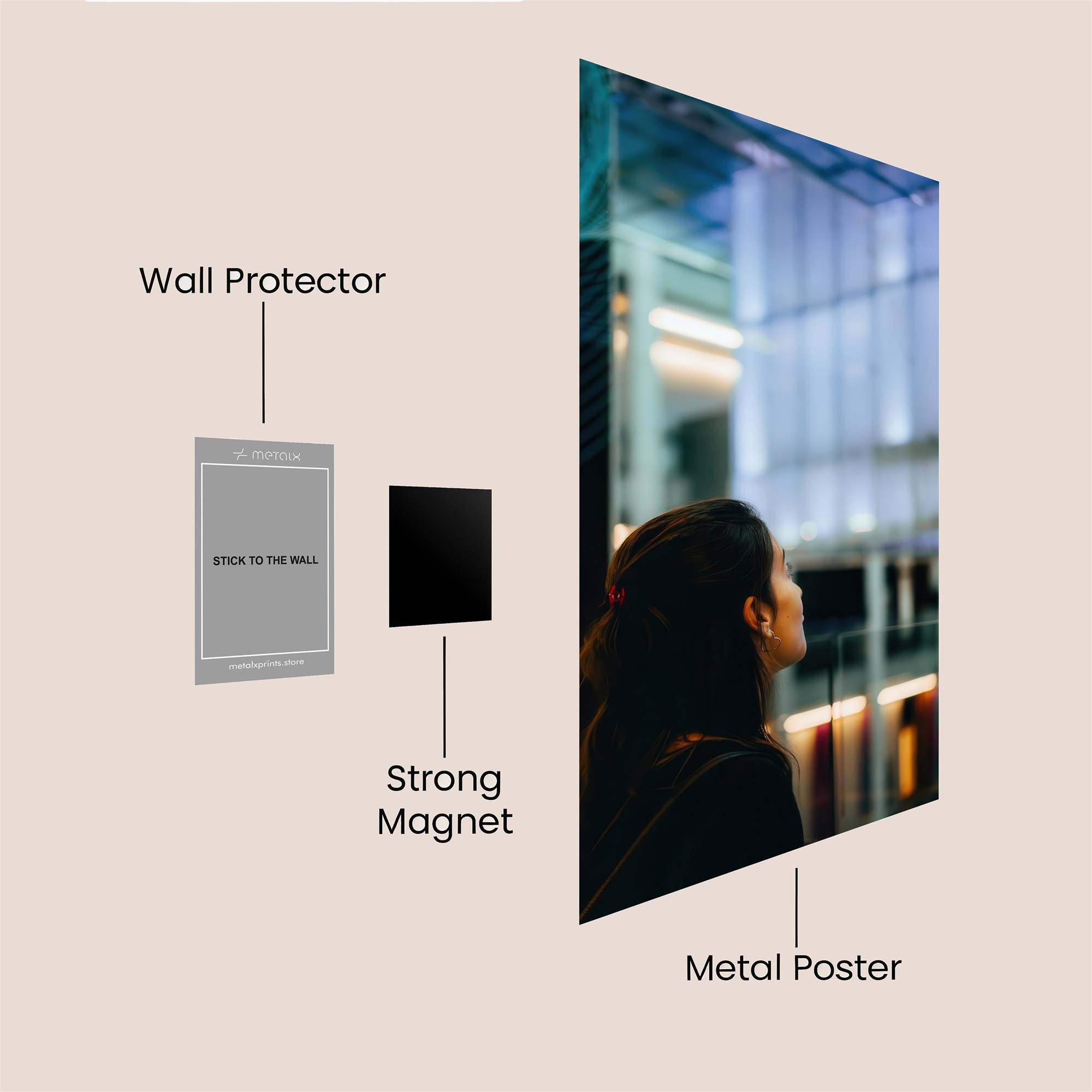 Gaze Serene Safe Wall Magnetic / M