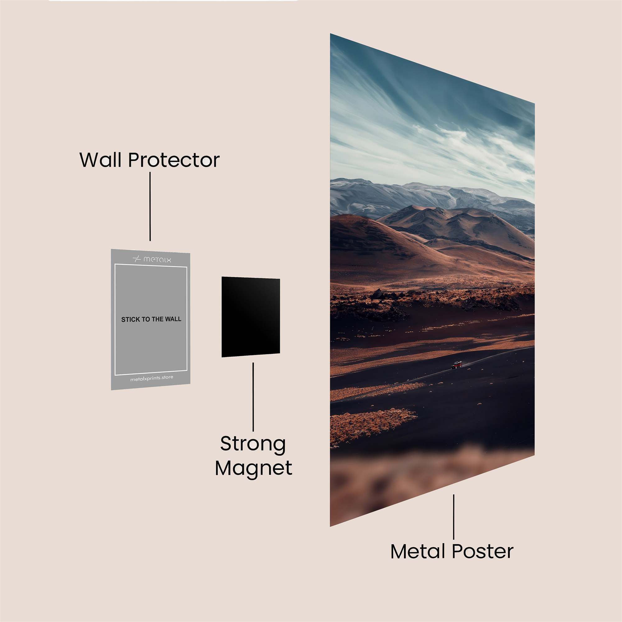 Desert Serenity Safe Wall Magnetic / M