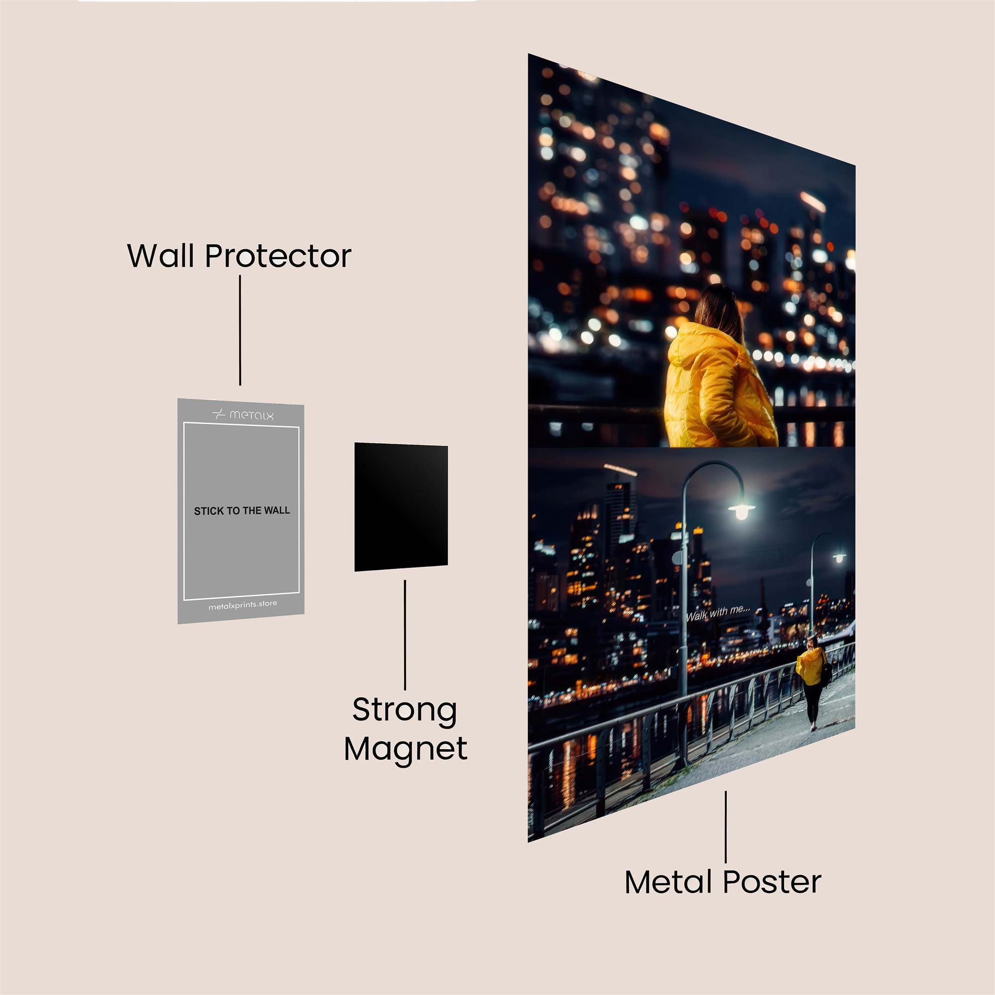 City Serenity Safe Wall Magnetic / M