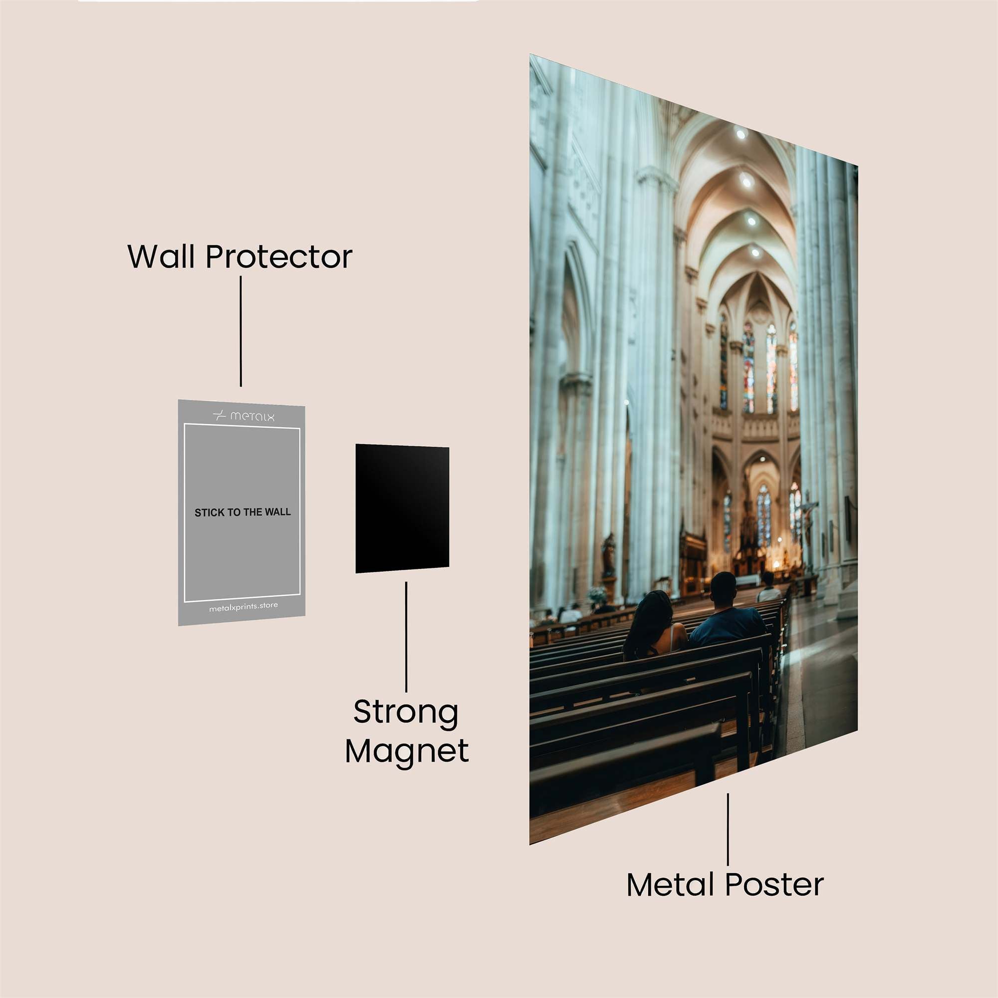 Cathedral Serenity Safe Wall Magnetic / M