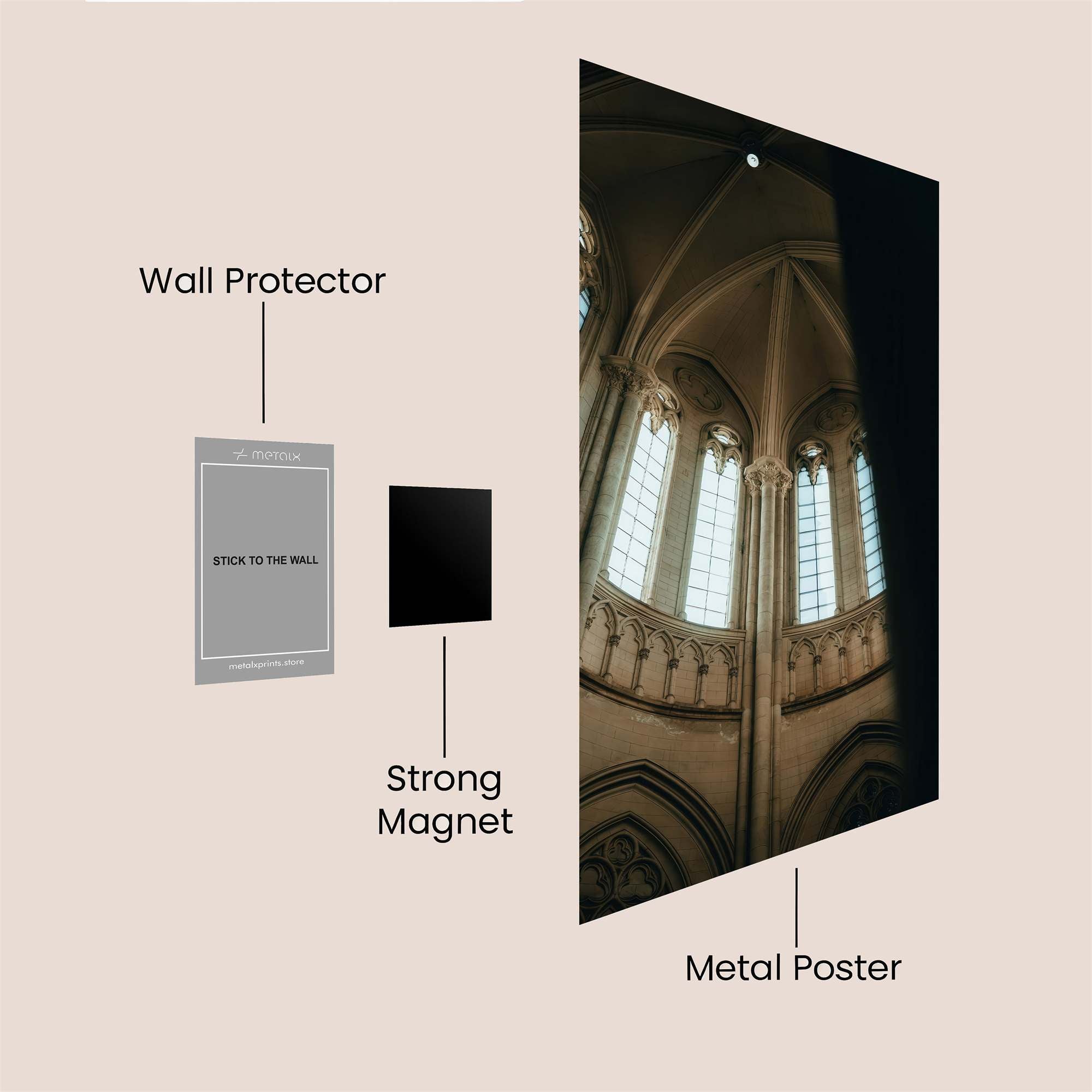 Cathedral Serenity Safe Wall Magnetic / M