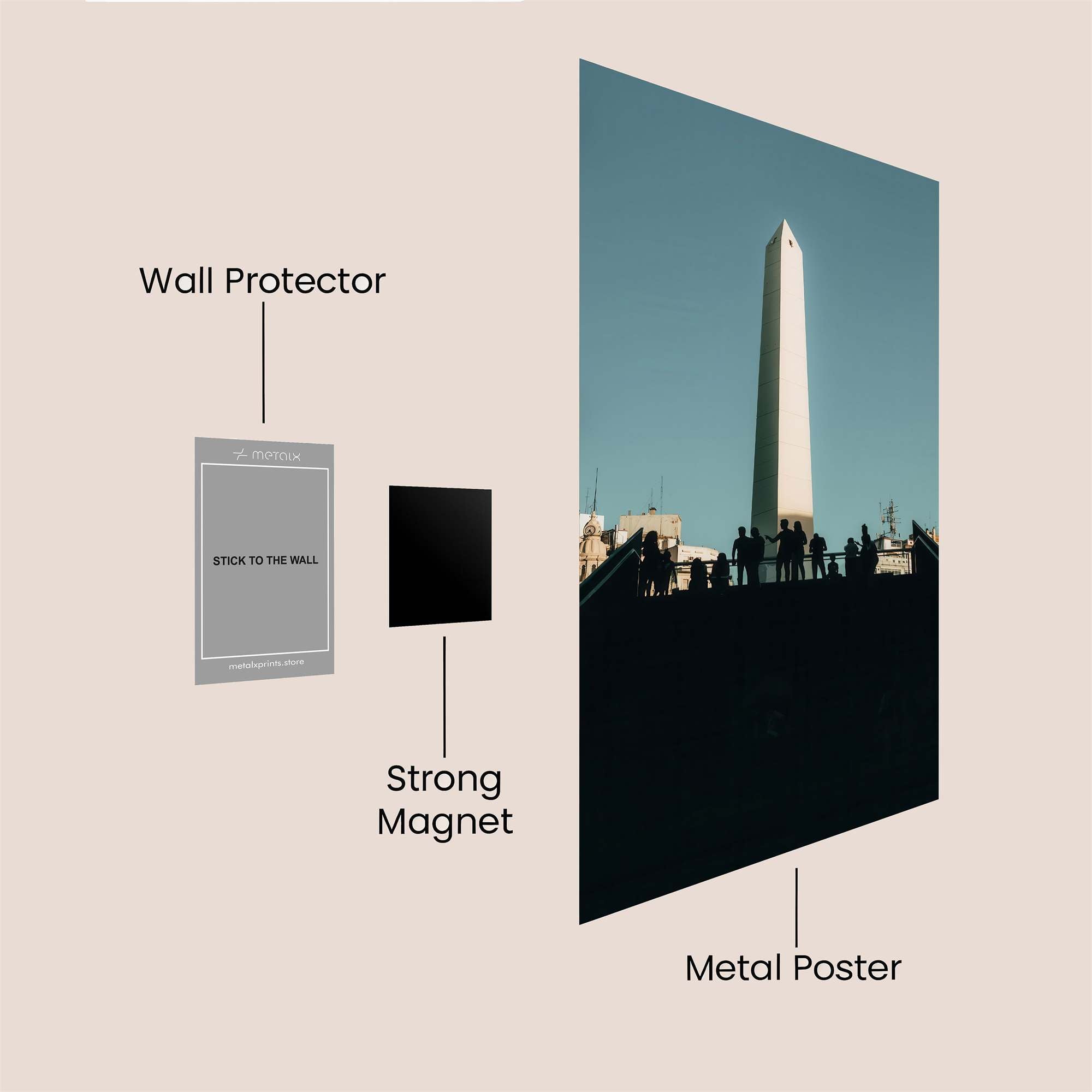 Obelisk Serenity Safe Wall Magnetic / M
