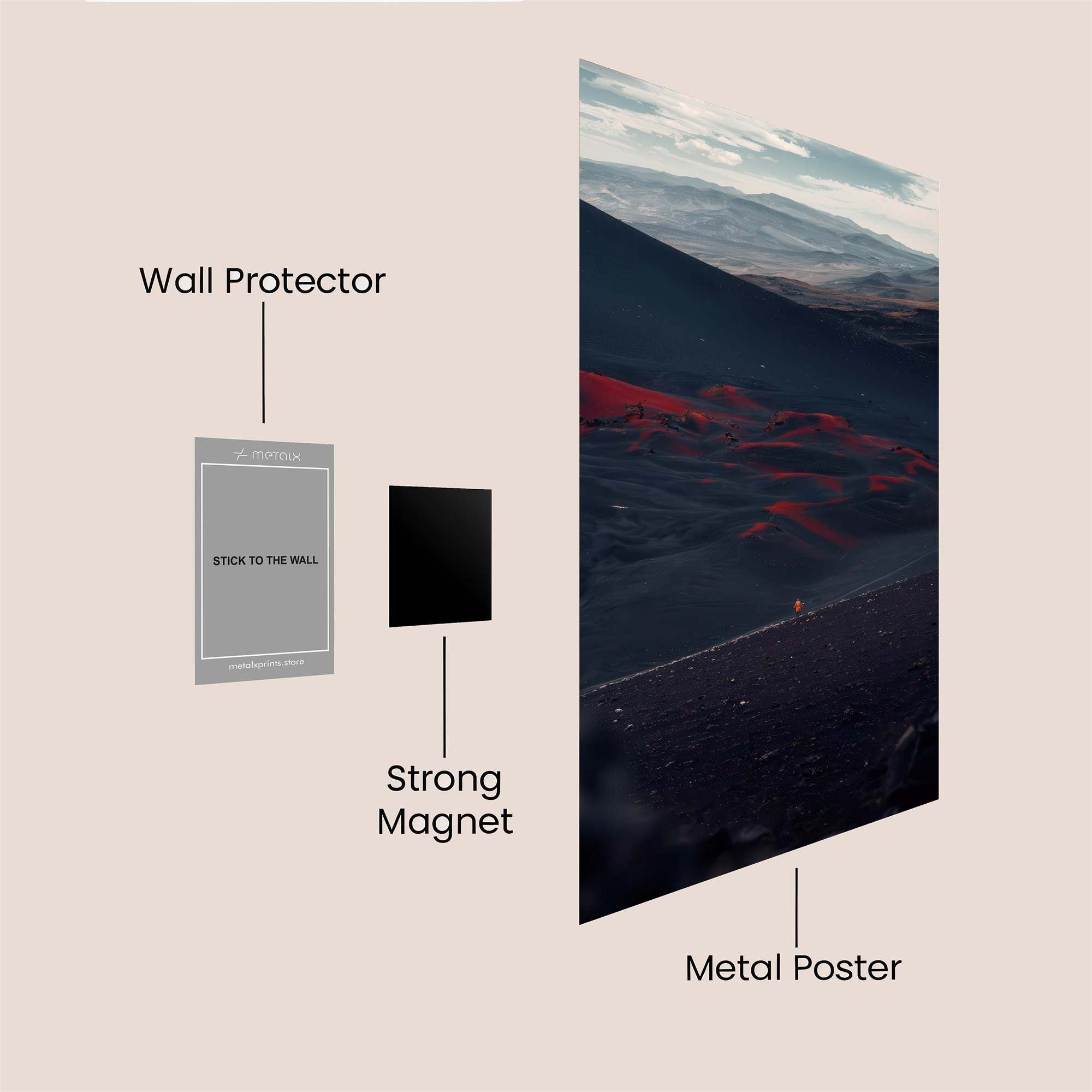 Volcano Eruption Safe Wall Magnetic / M