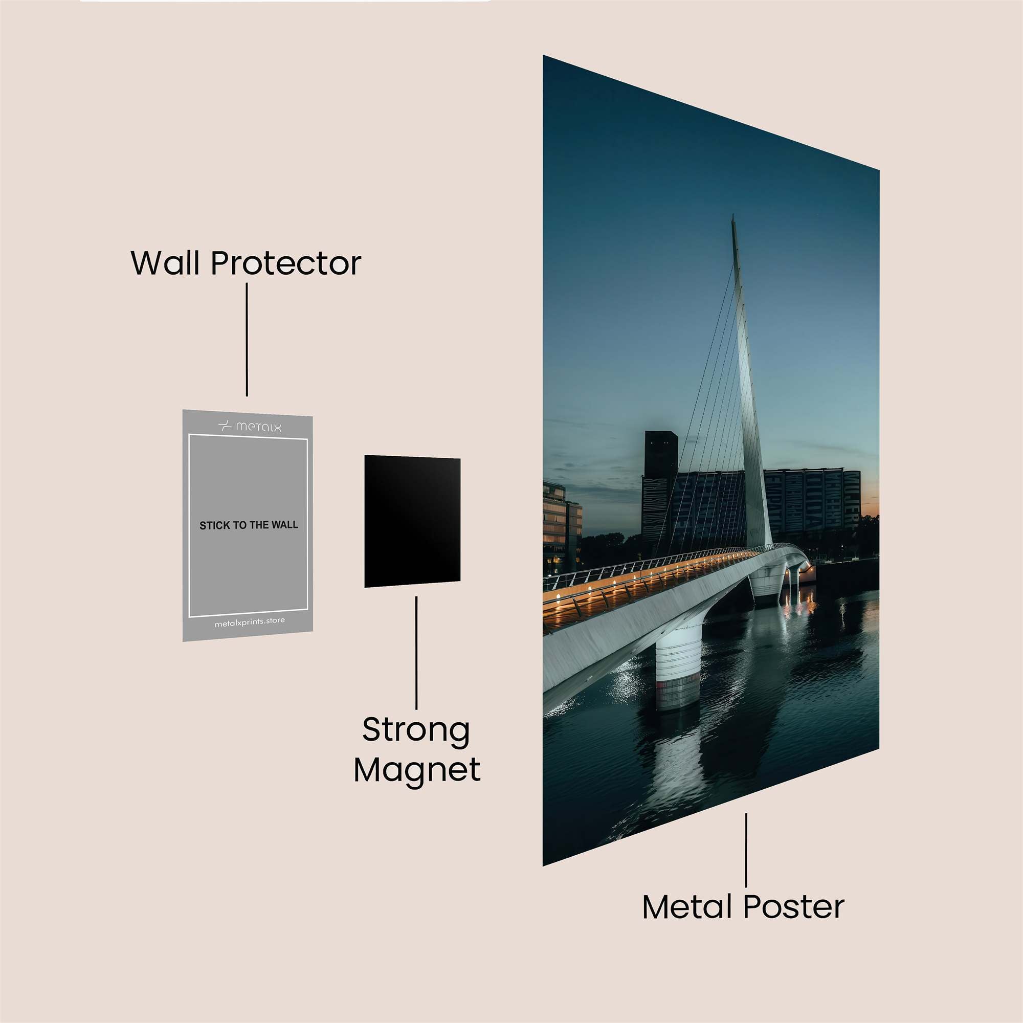 SamuelBeckons Safe Wall Magnetic / M