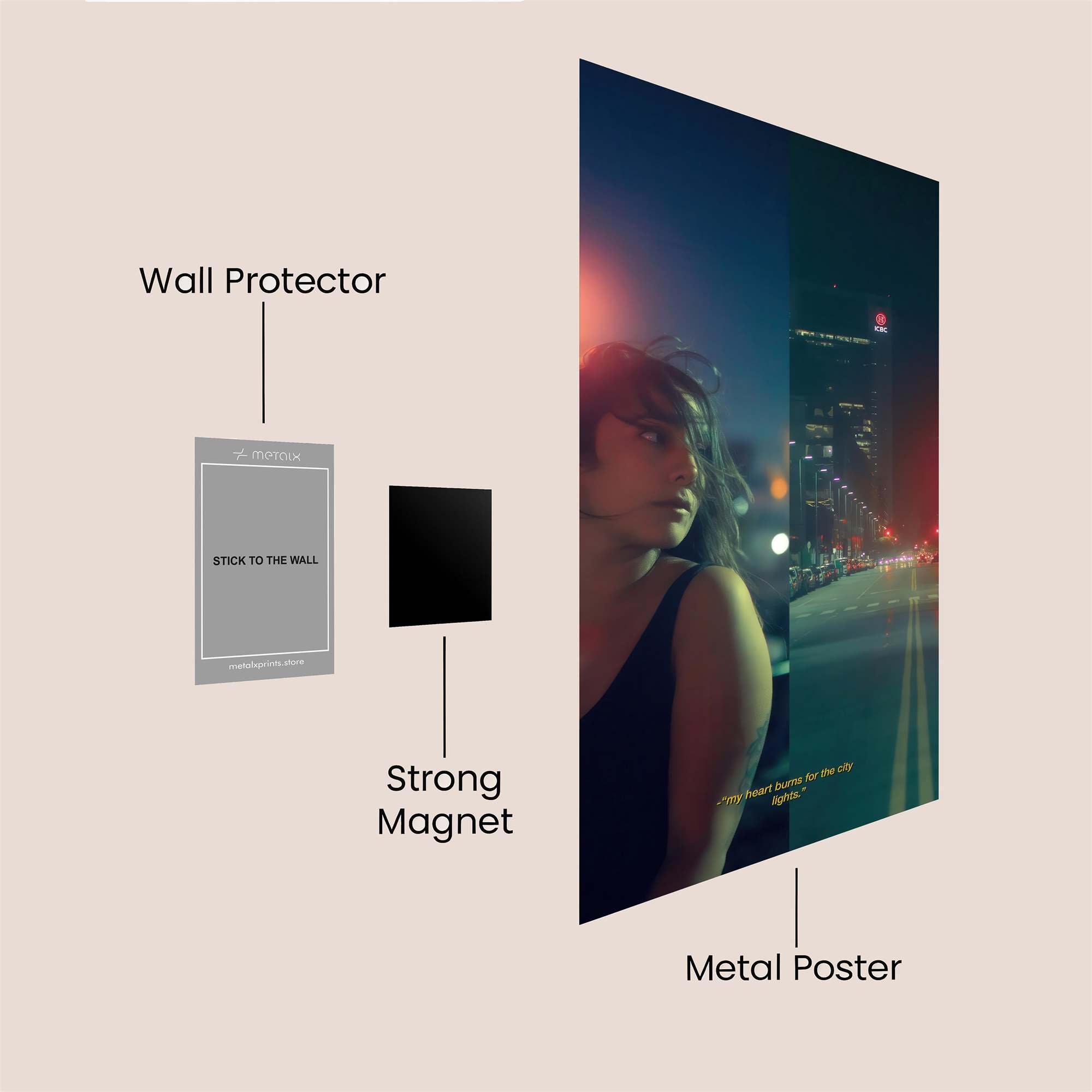 Urban Melancholy Safe Wall Magnetic / M