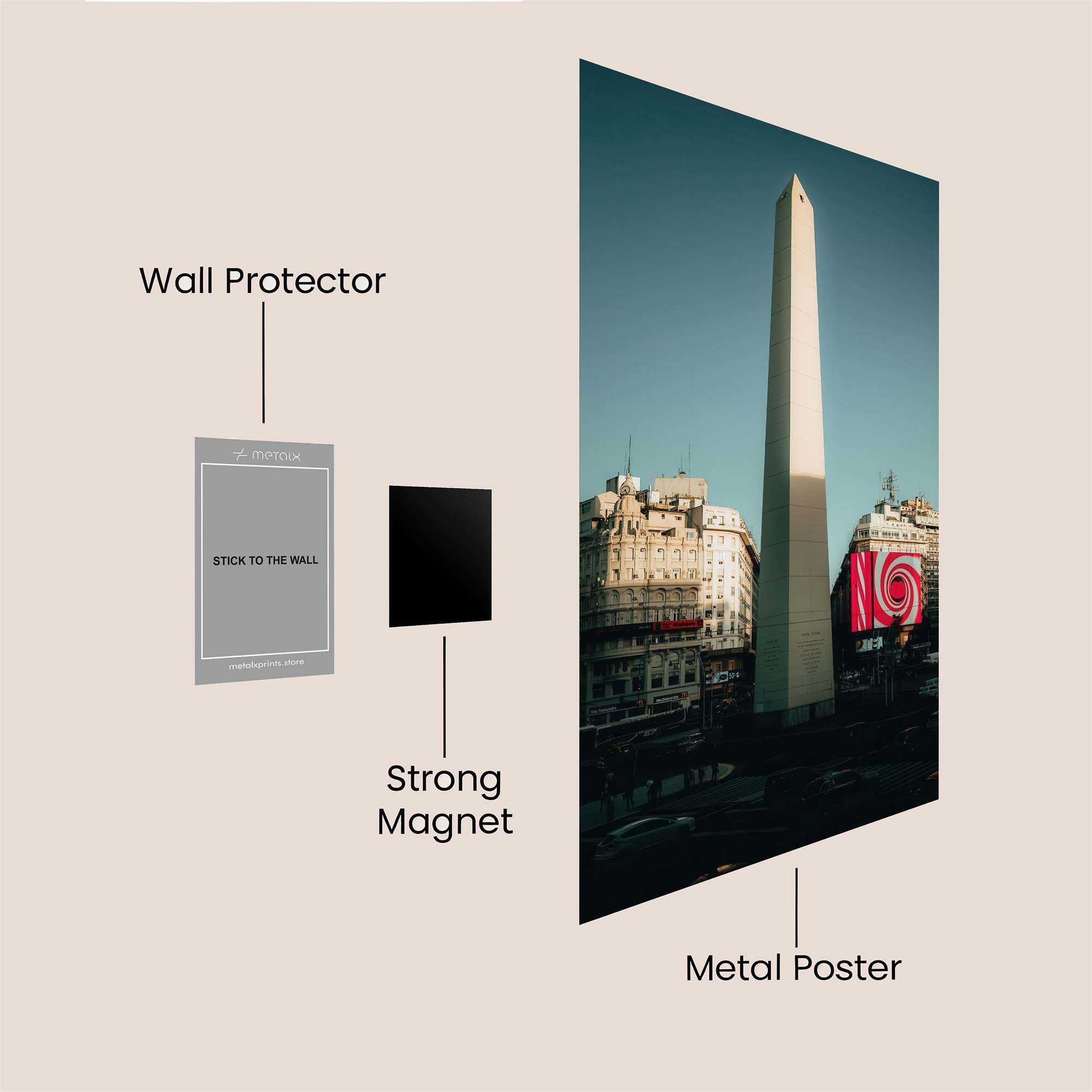 Obelisk Serenity Safe Wall Magnetic / M