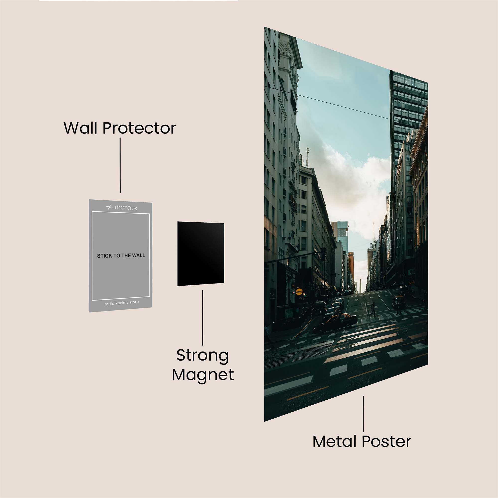 City Serenity Safe Wall Magnetic / M