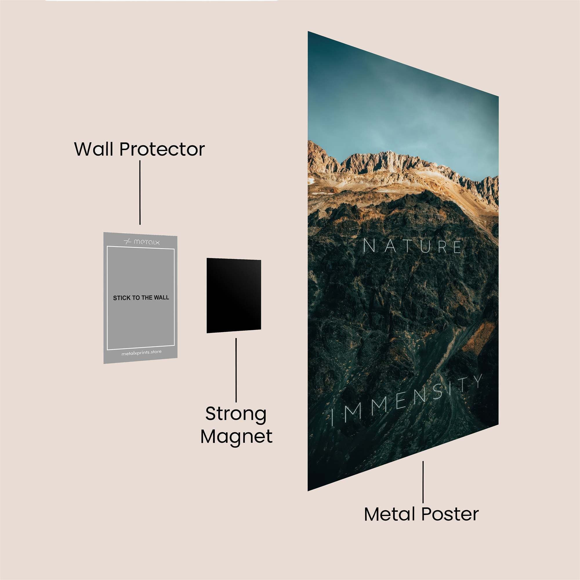 Mountain Majesty Safe Wall Magnetic / M