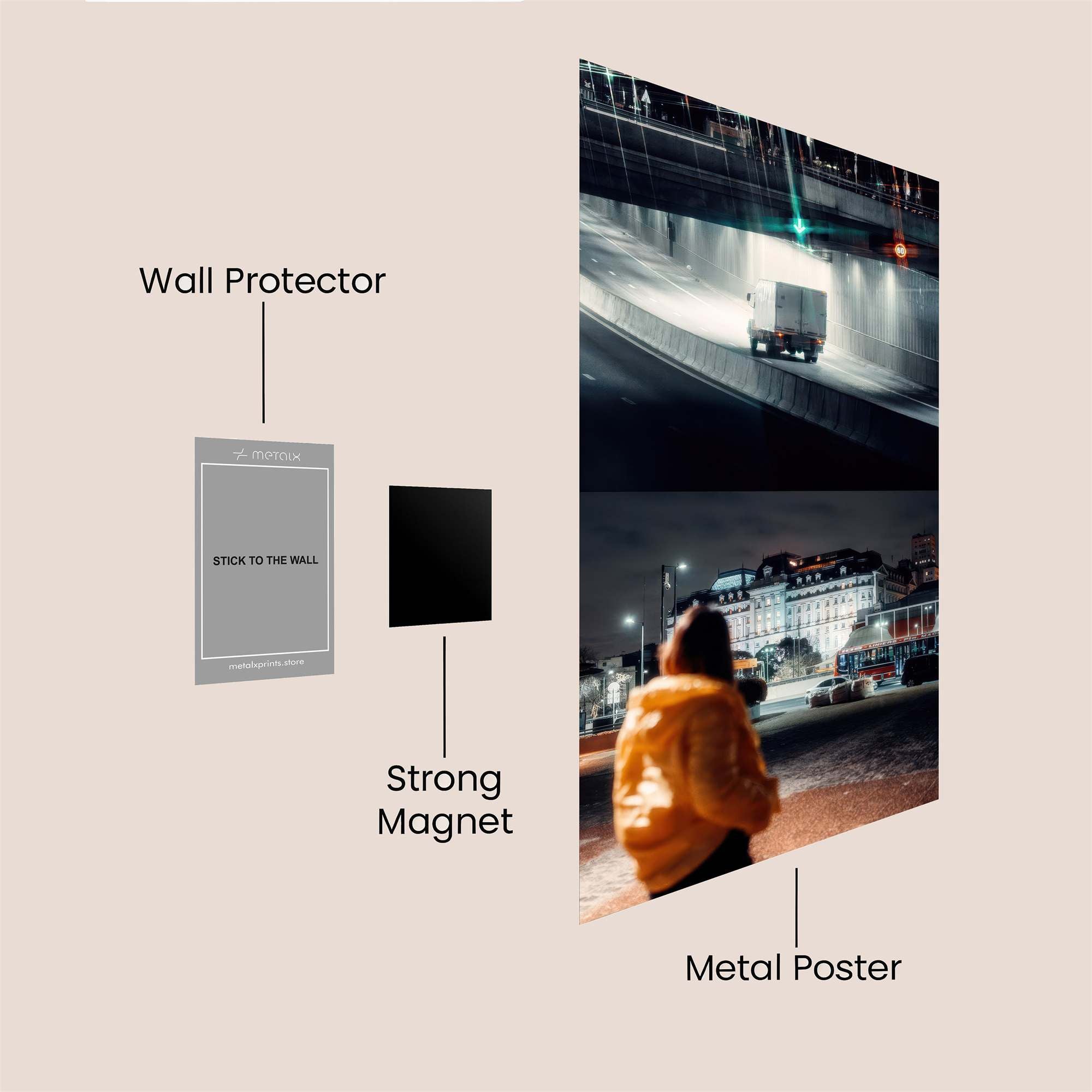 Night Journey Safe Wall Magnetic / M