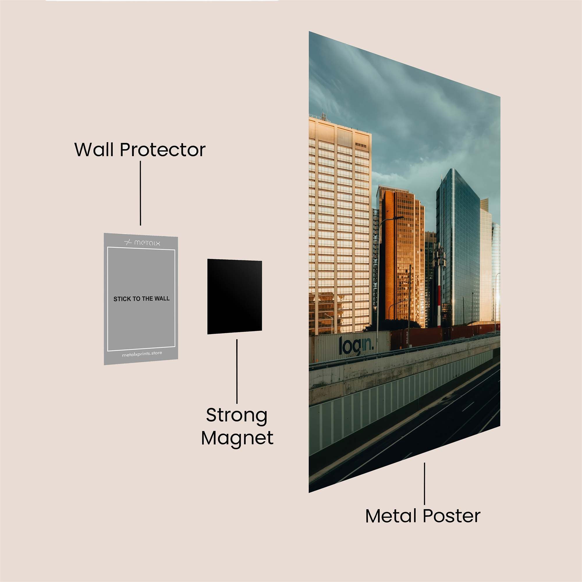 Skyline Serenity Safe Wall Magnetic / M