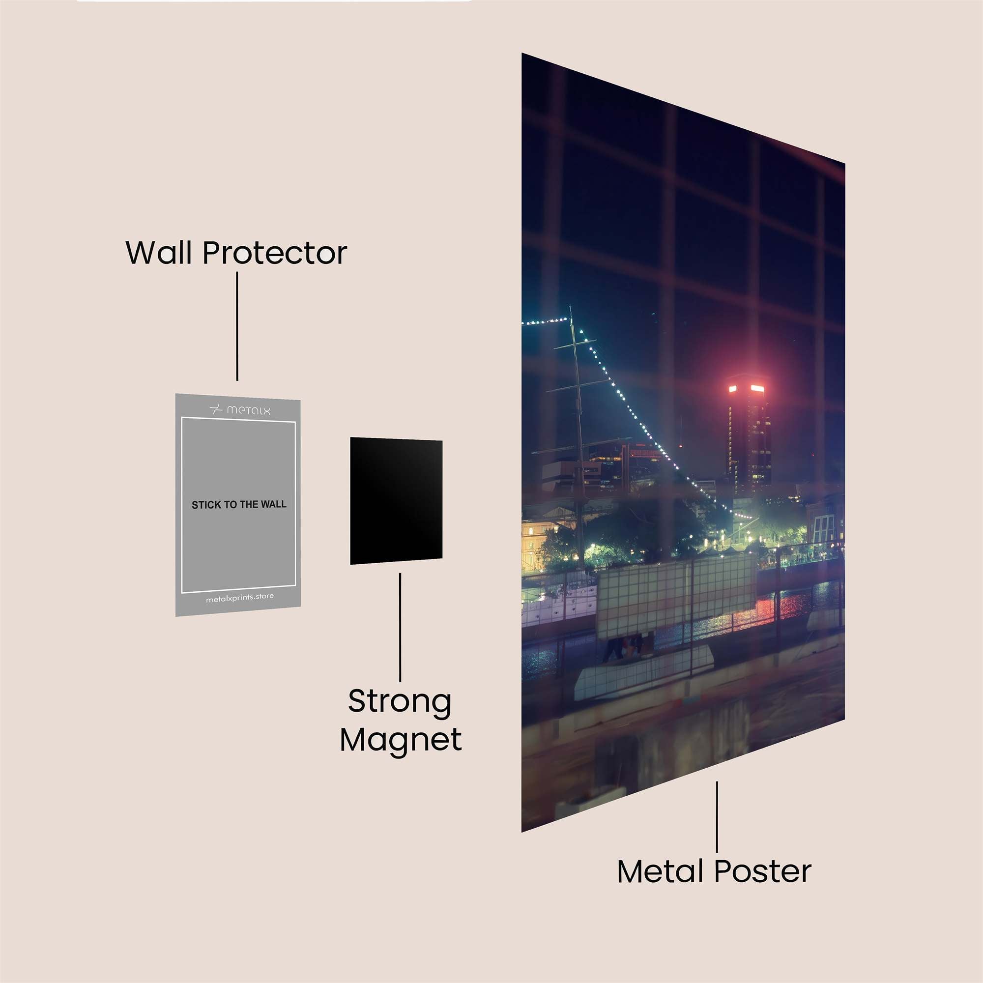 City Glow Safe Wall Magnetic / M