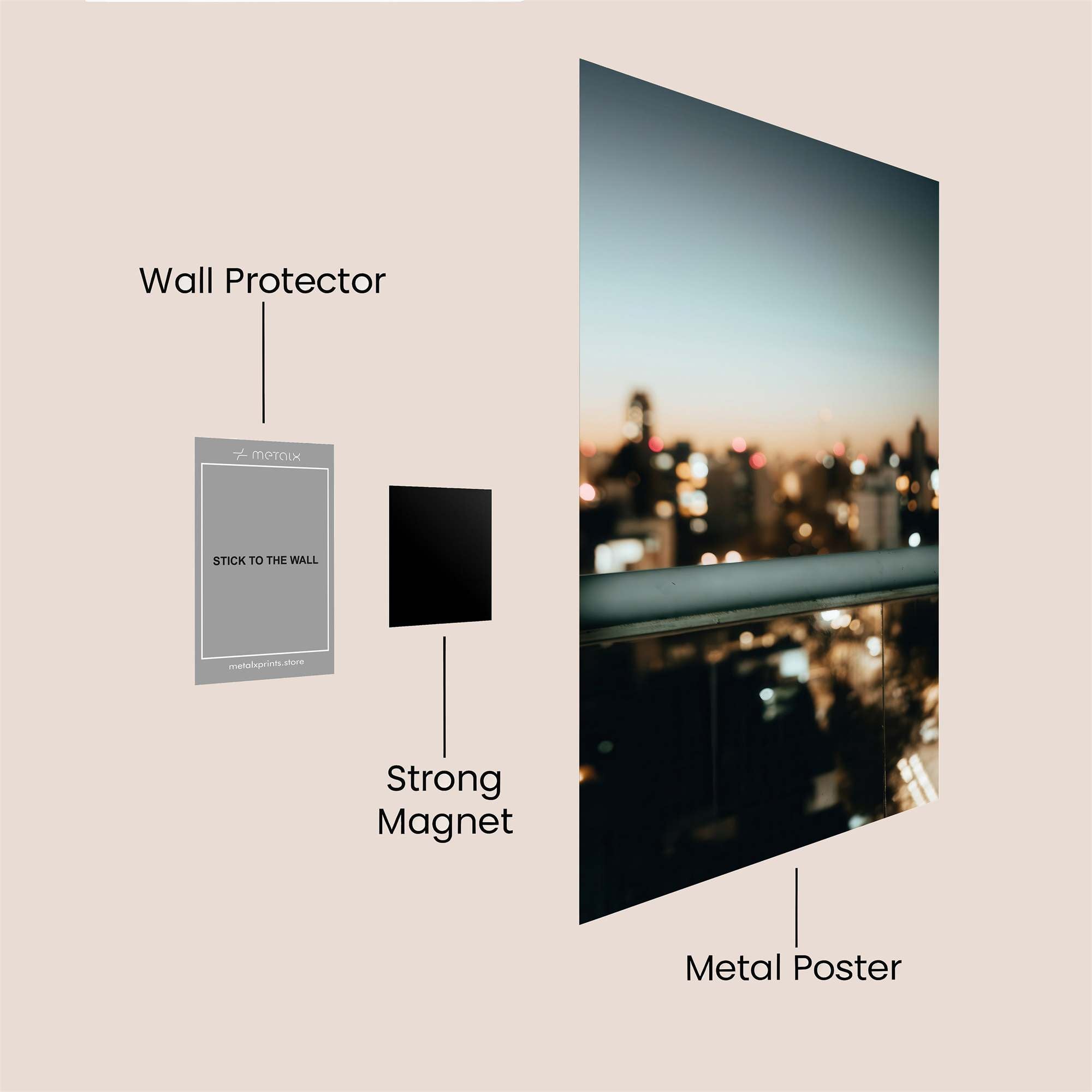 City Twilight Safe Wall Magnetic / M