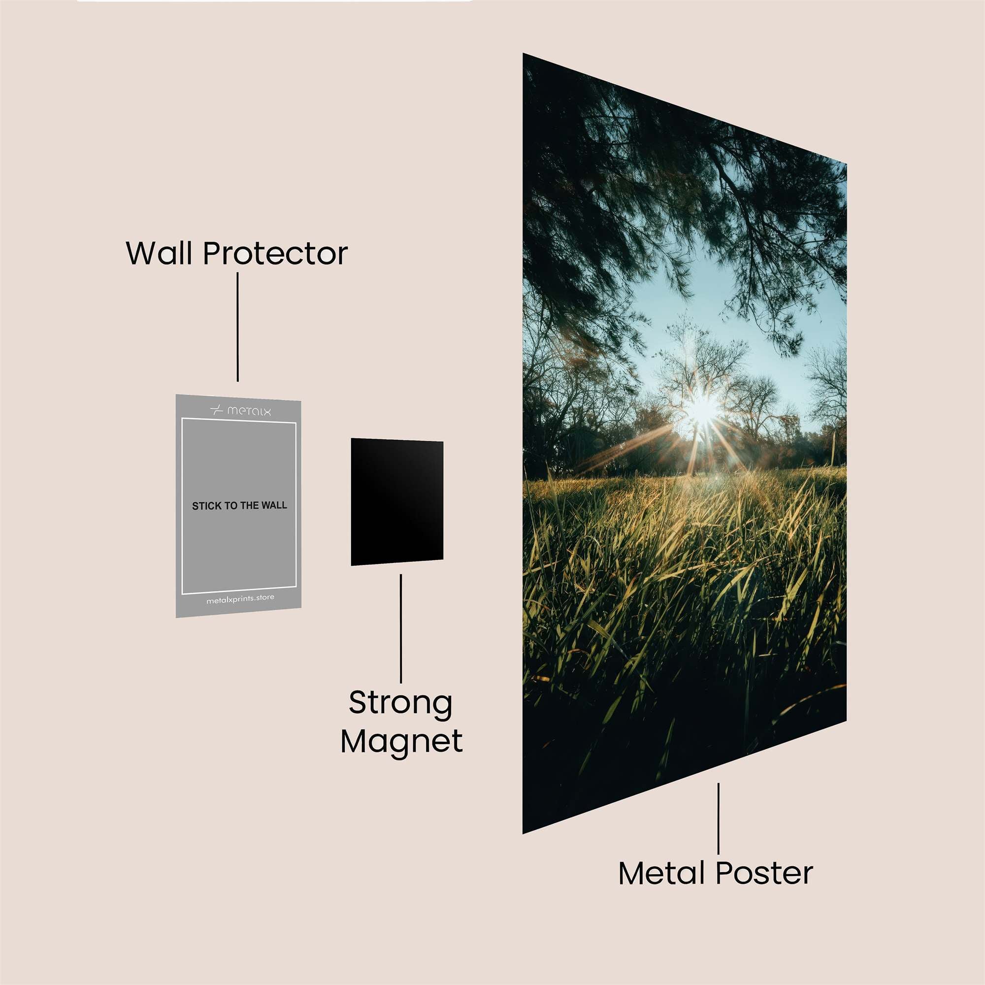 Sunrise Serenity Safe Wall Magnetic / M