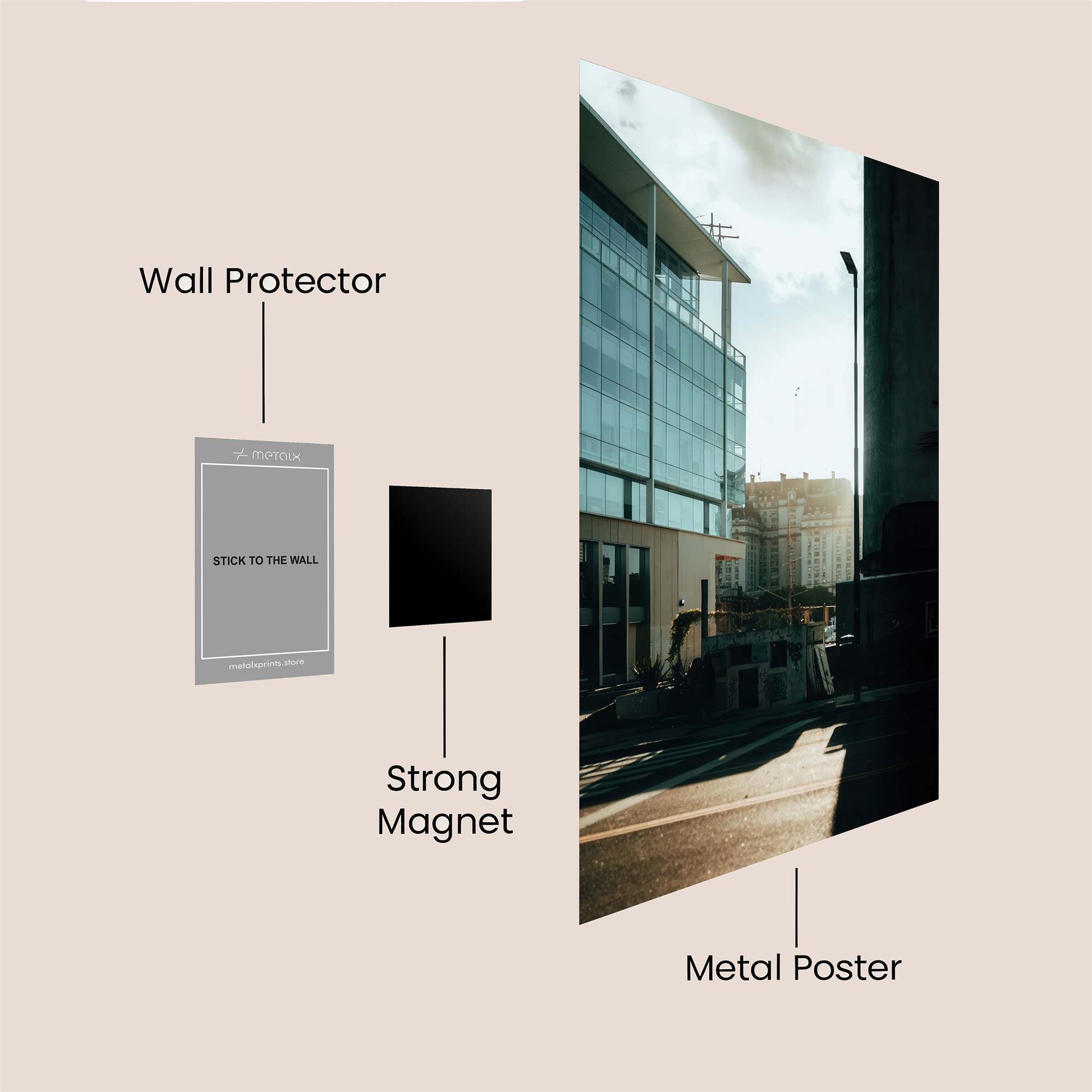Urban Dawn Safe Wall Magnetic / M