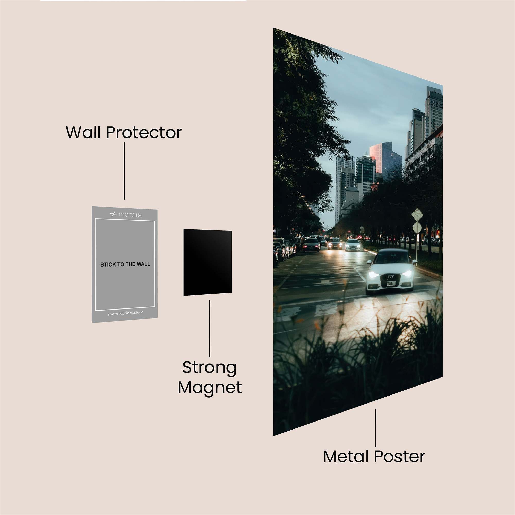 City Twilight Safe Wall Magnetic / M