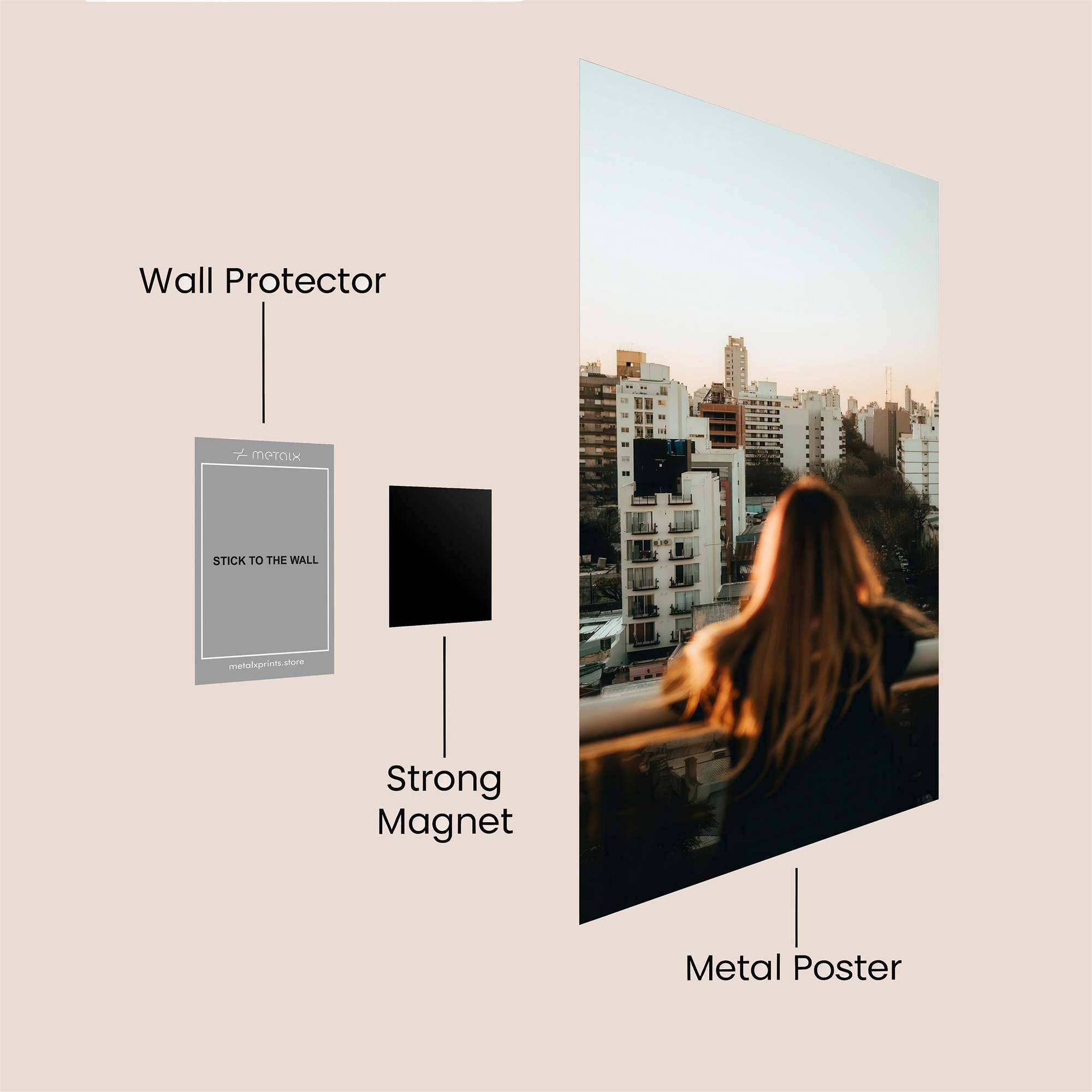 City Serenity Safe Wall Magnetic / M