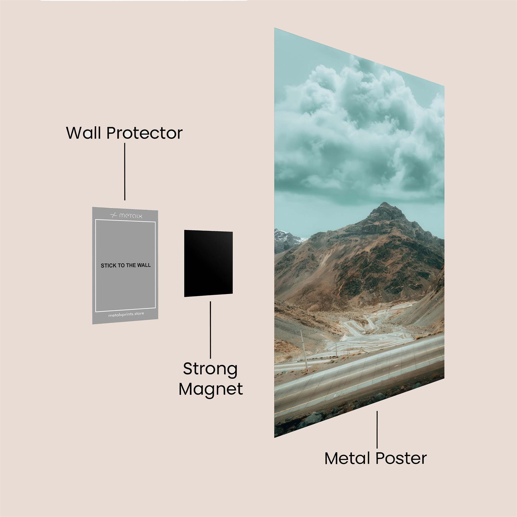 Mountain Majesty Safe Wall Magnetic / M